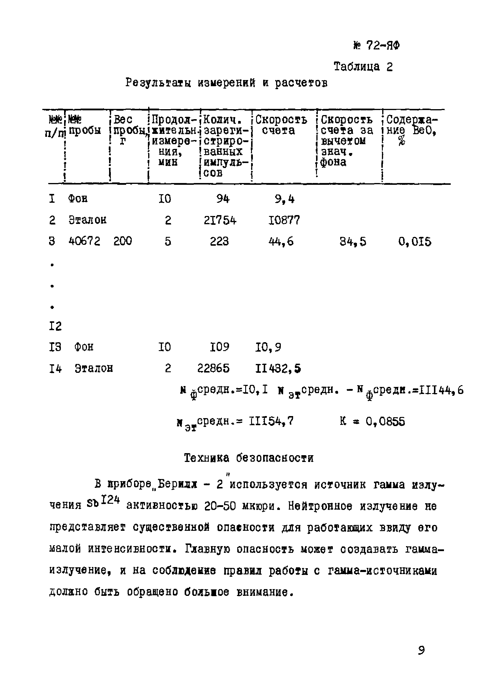 Инструкция НСАМ 72-ЯФ