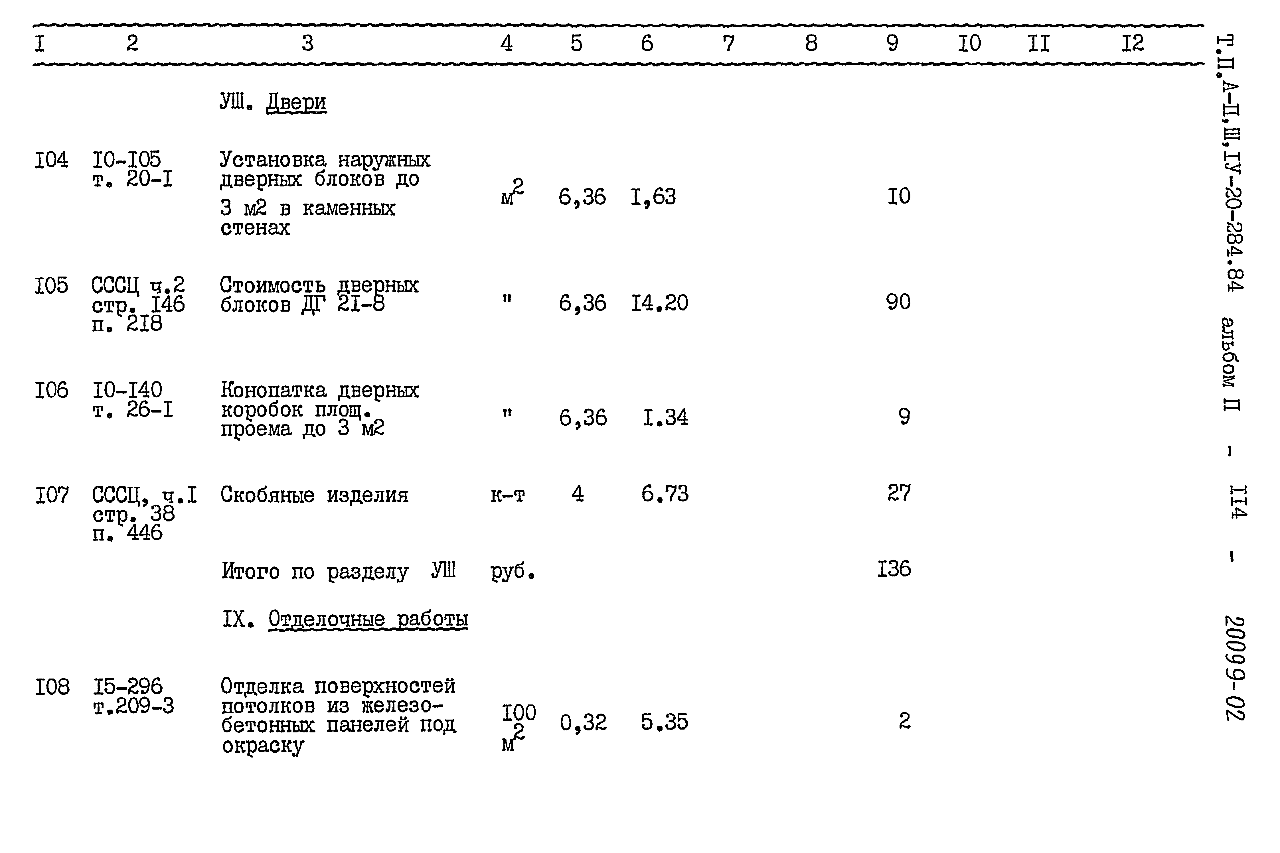 Типовой проект А-II,III,IV-20-284.84