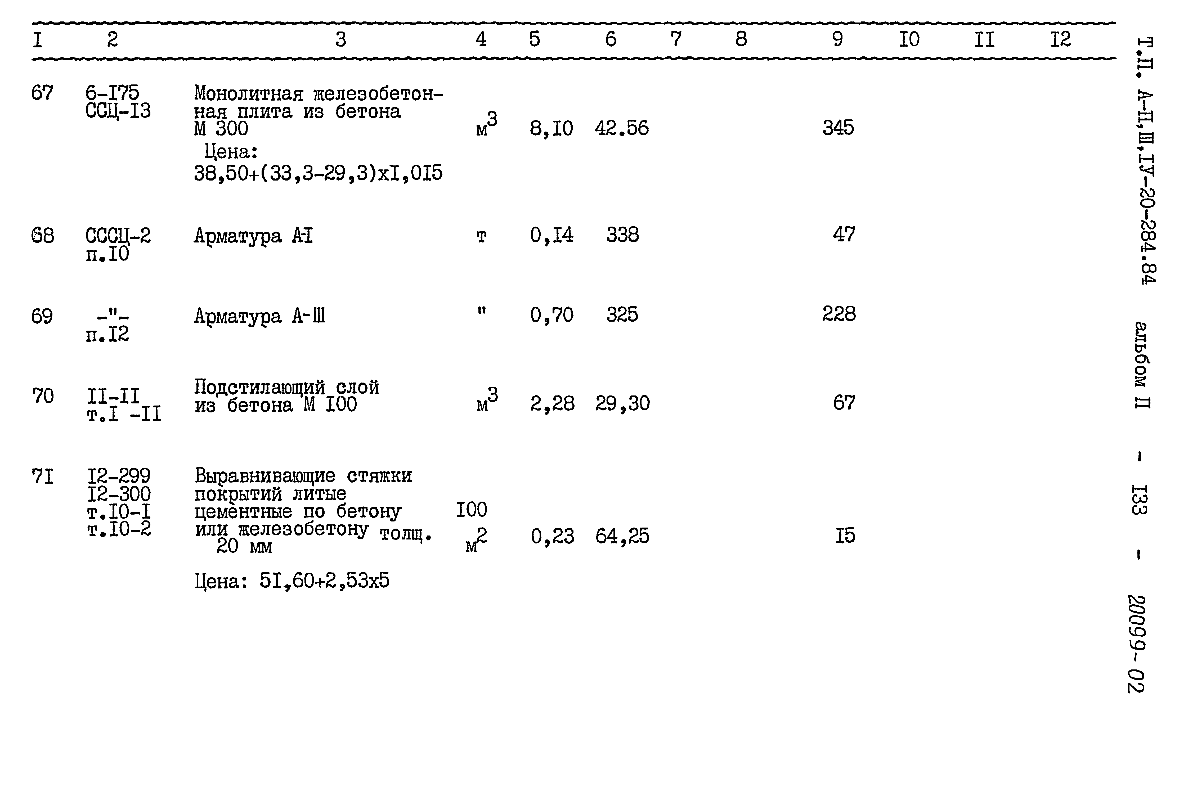 Типовой проект А-II,III,IV-20-284.84