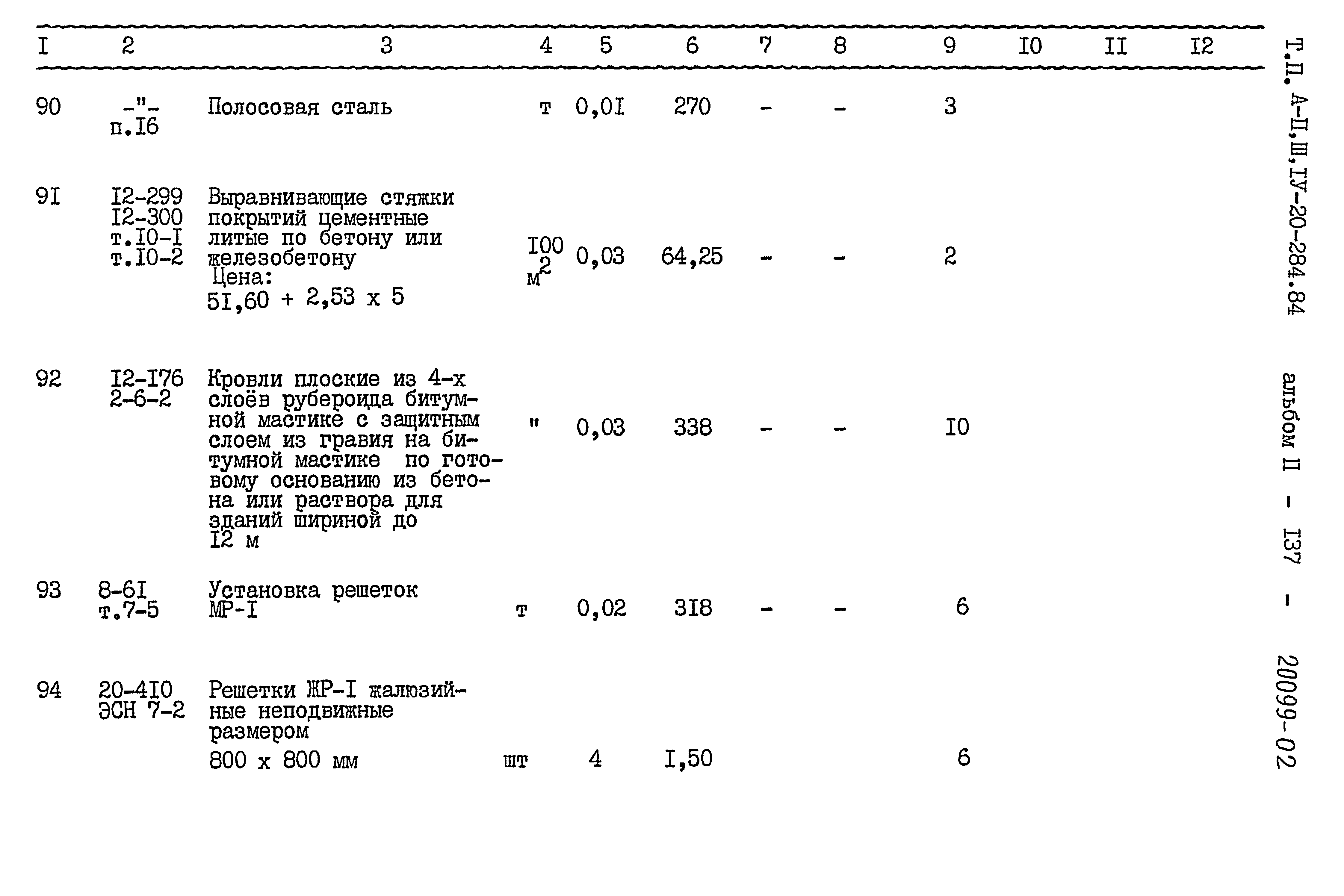 Типовой проект А-II,III,IV-20-284.84