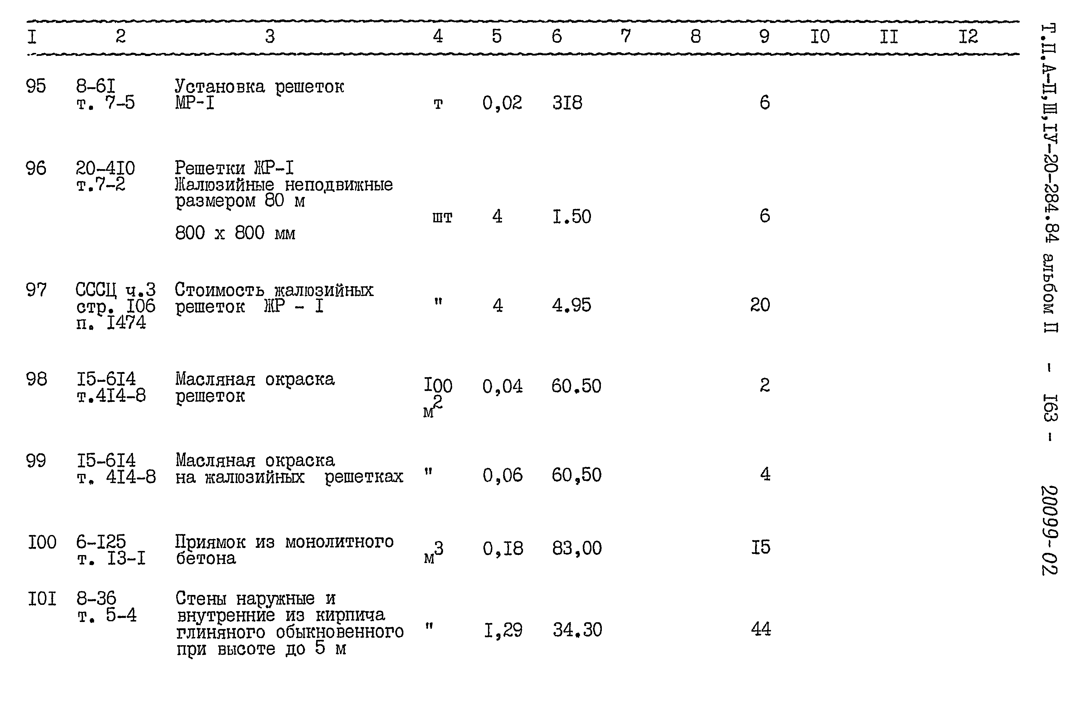 Типовой проект А-II,III,IV-20-284.84