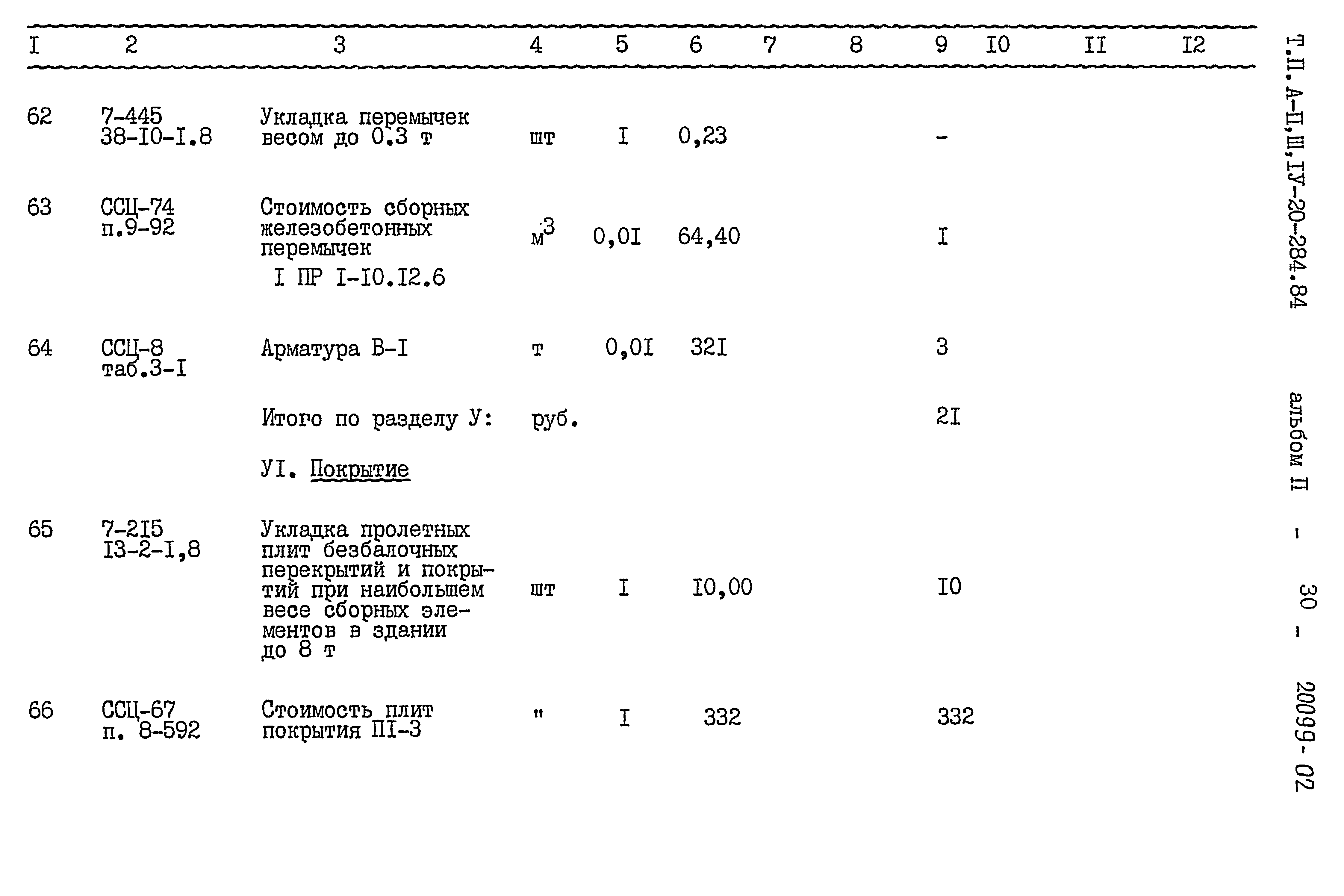 Типовой проект А-II,III,IV-20-284.84