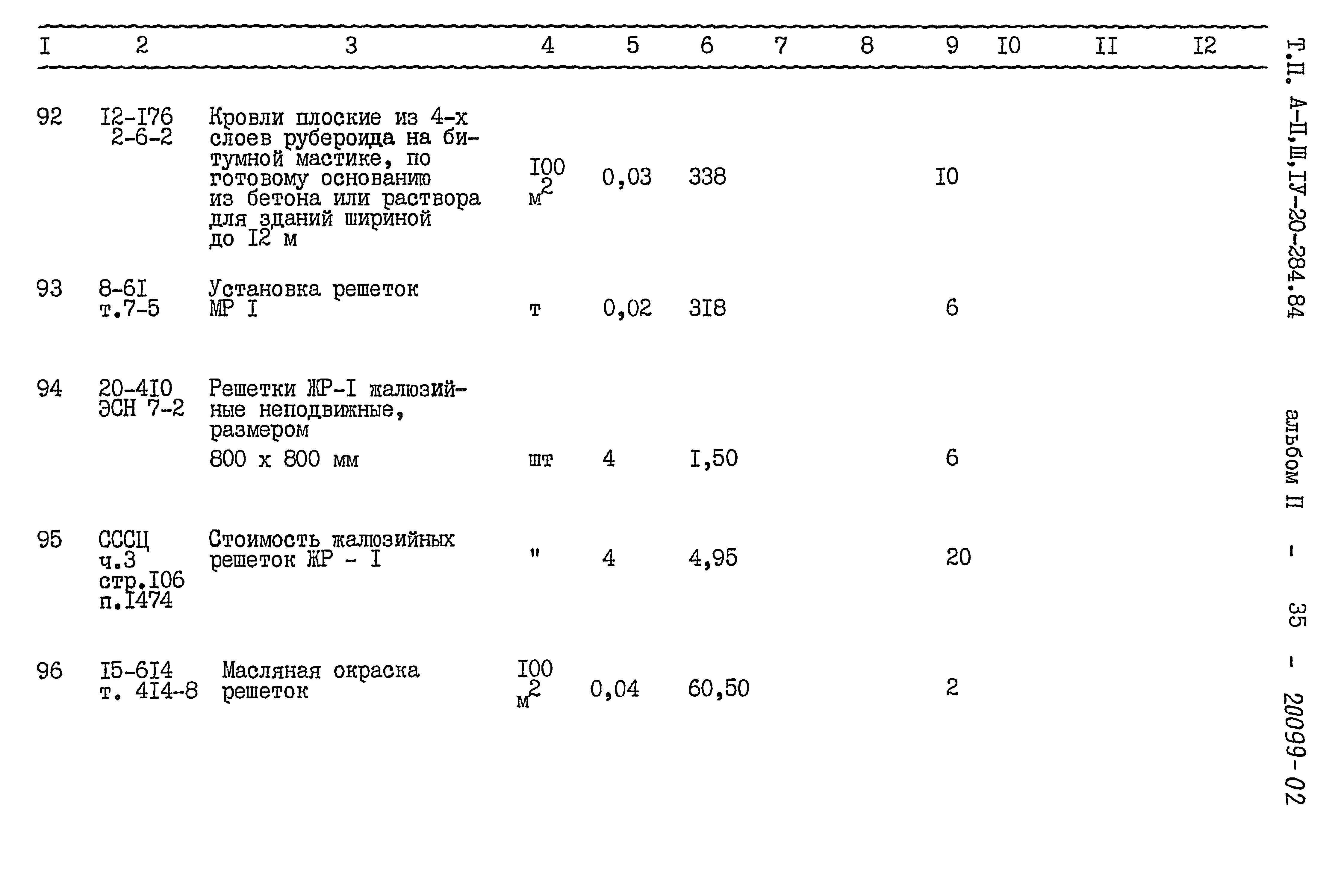 Типовой проект А-II,III,IV-20-284.84