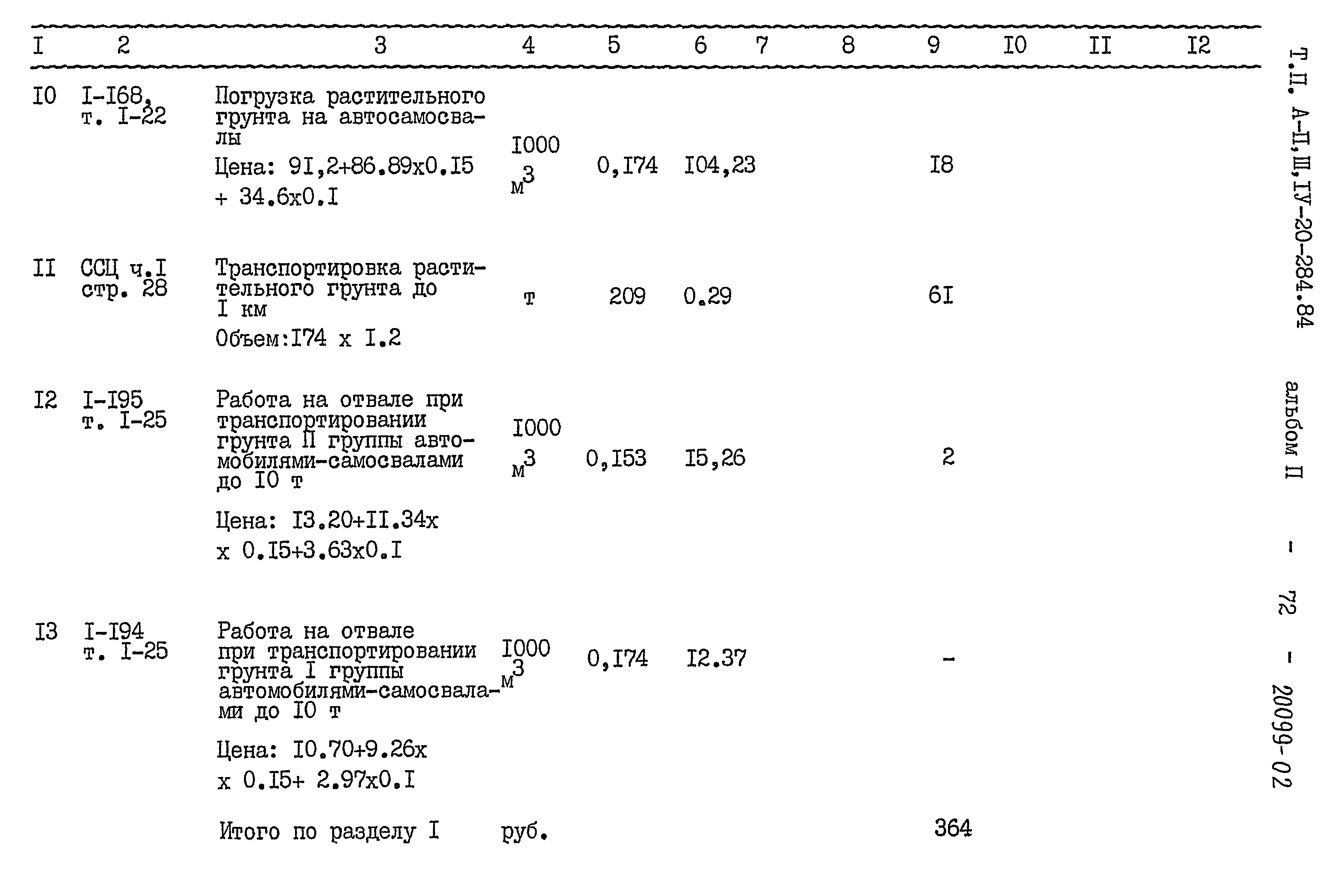 Типовой проект А-II,III,IV-20-284.84