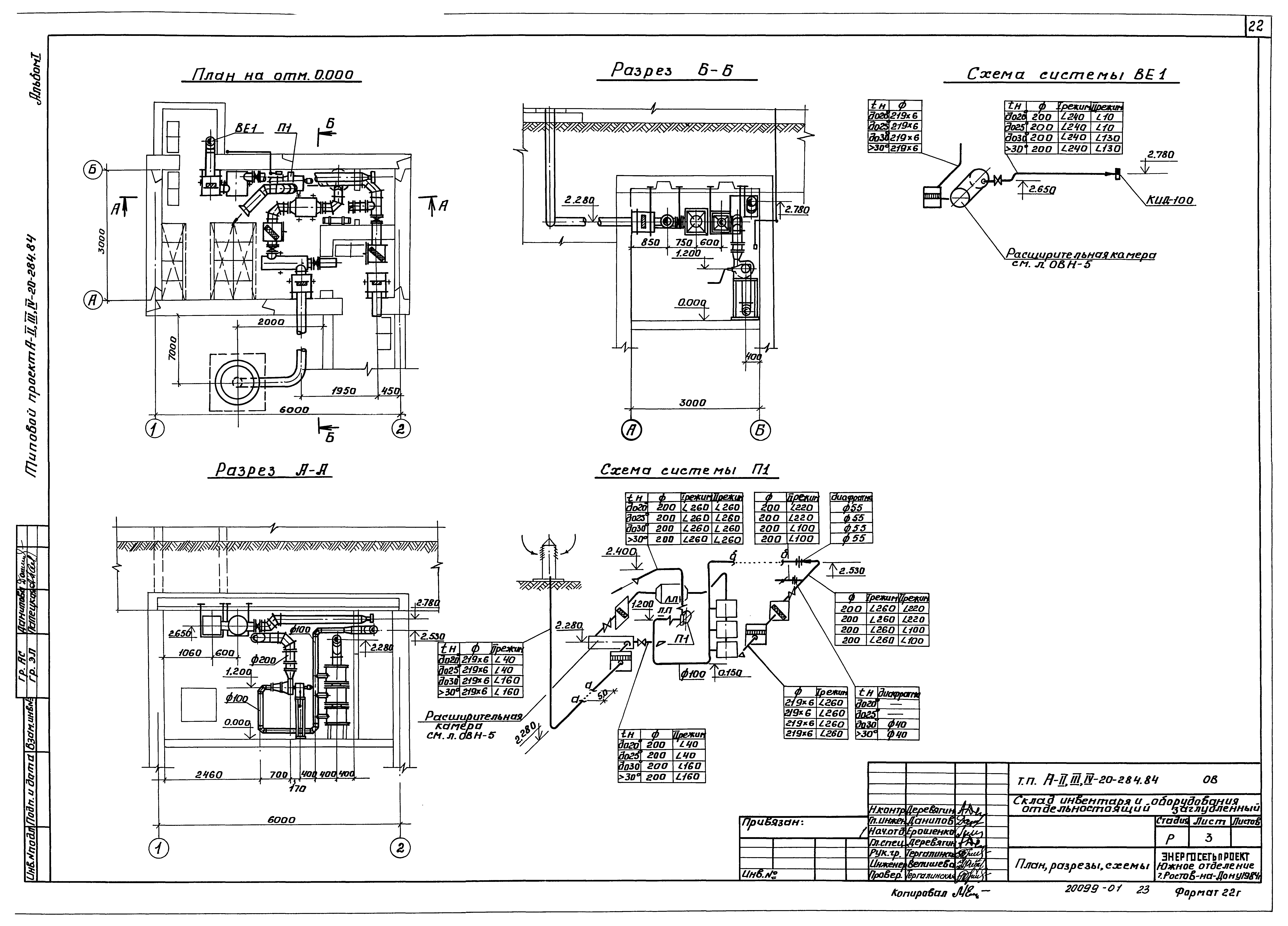 Типовой проект А-II,III,IV-20-284.84