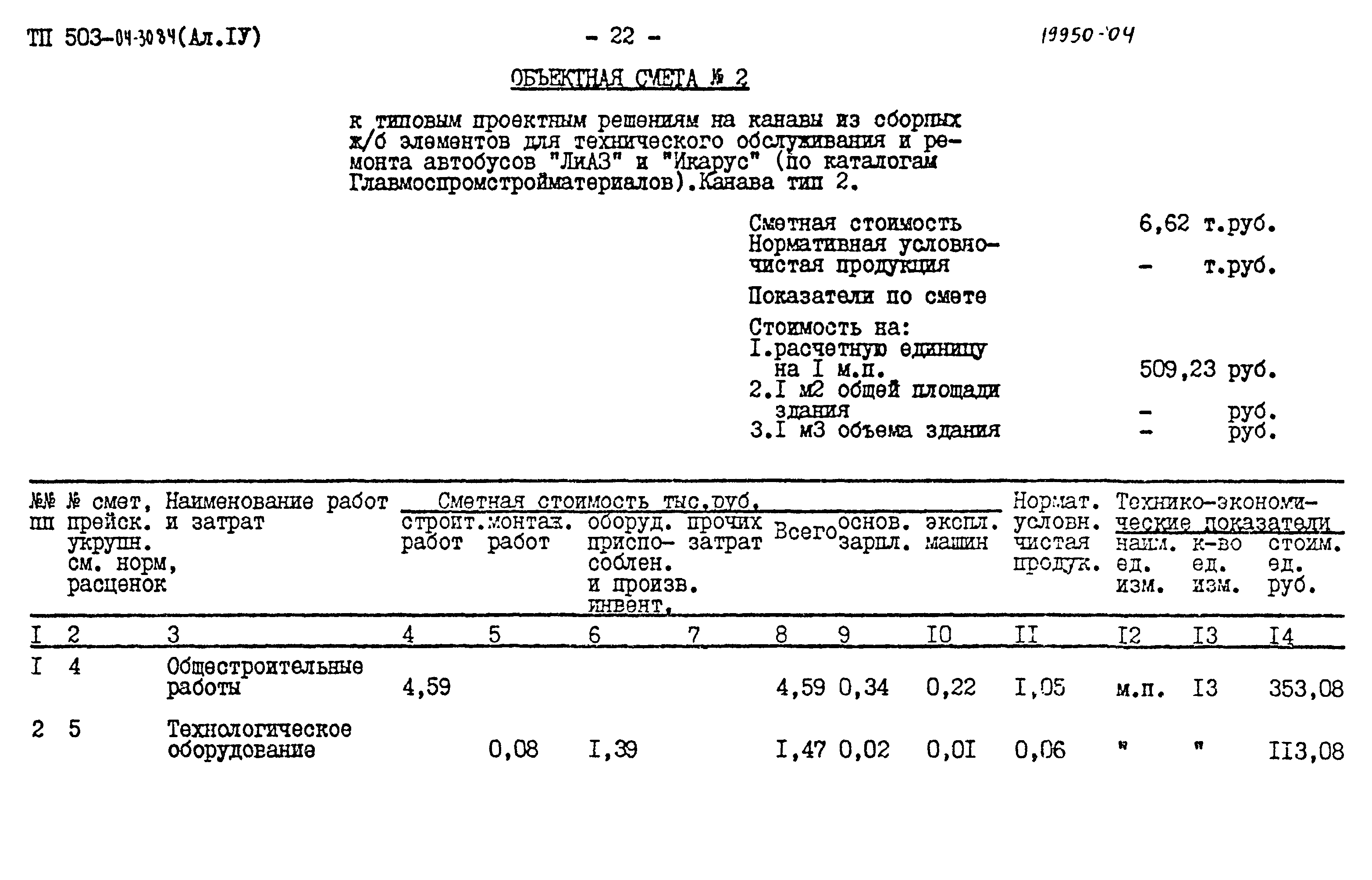 Типовые проектные решения 503-04-30.84