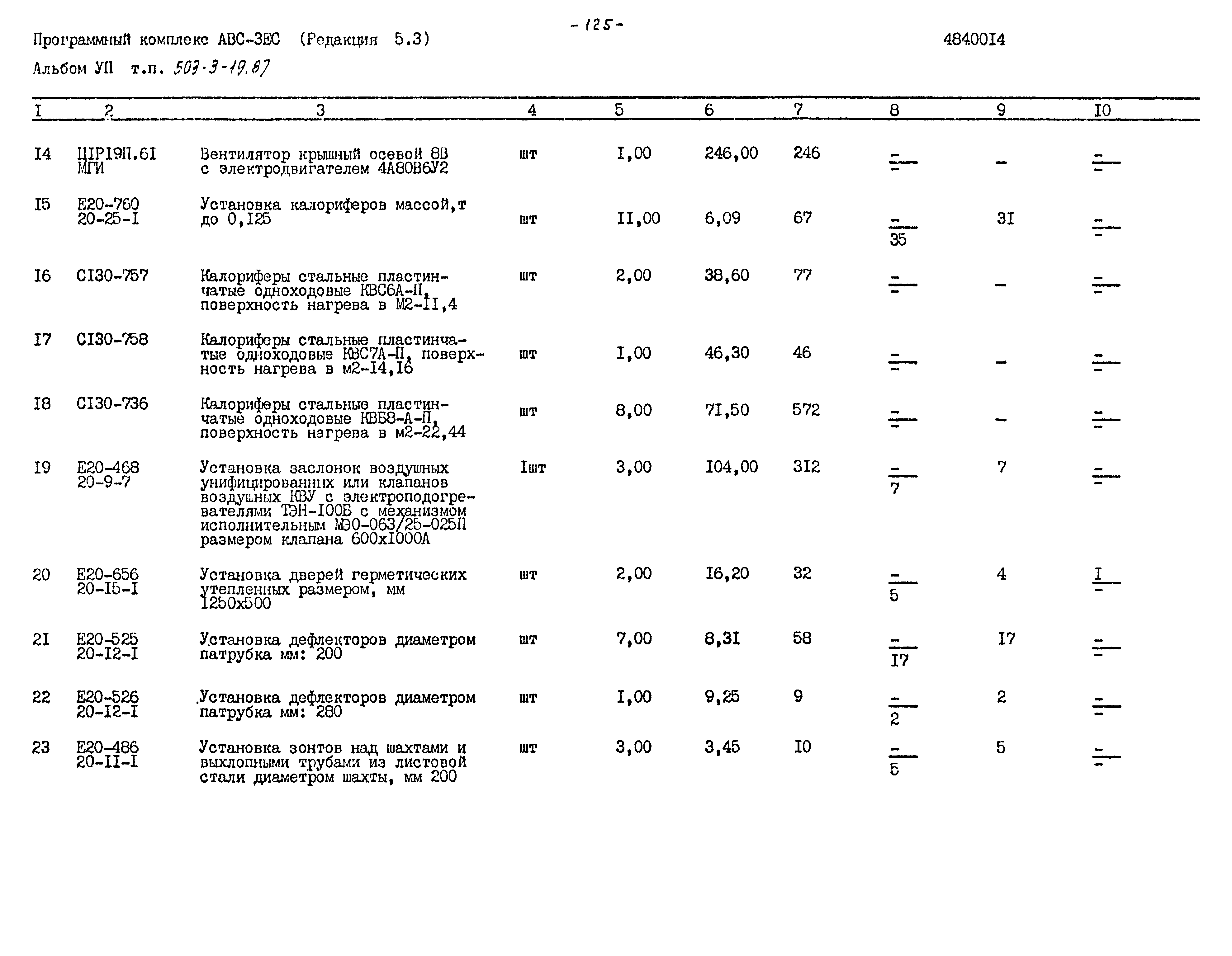 Типовой проект 503-3-19.87