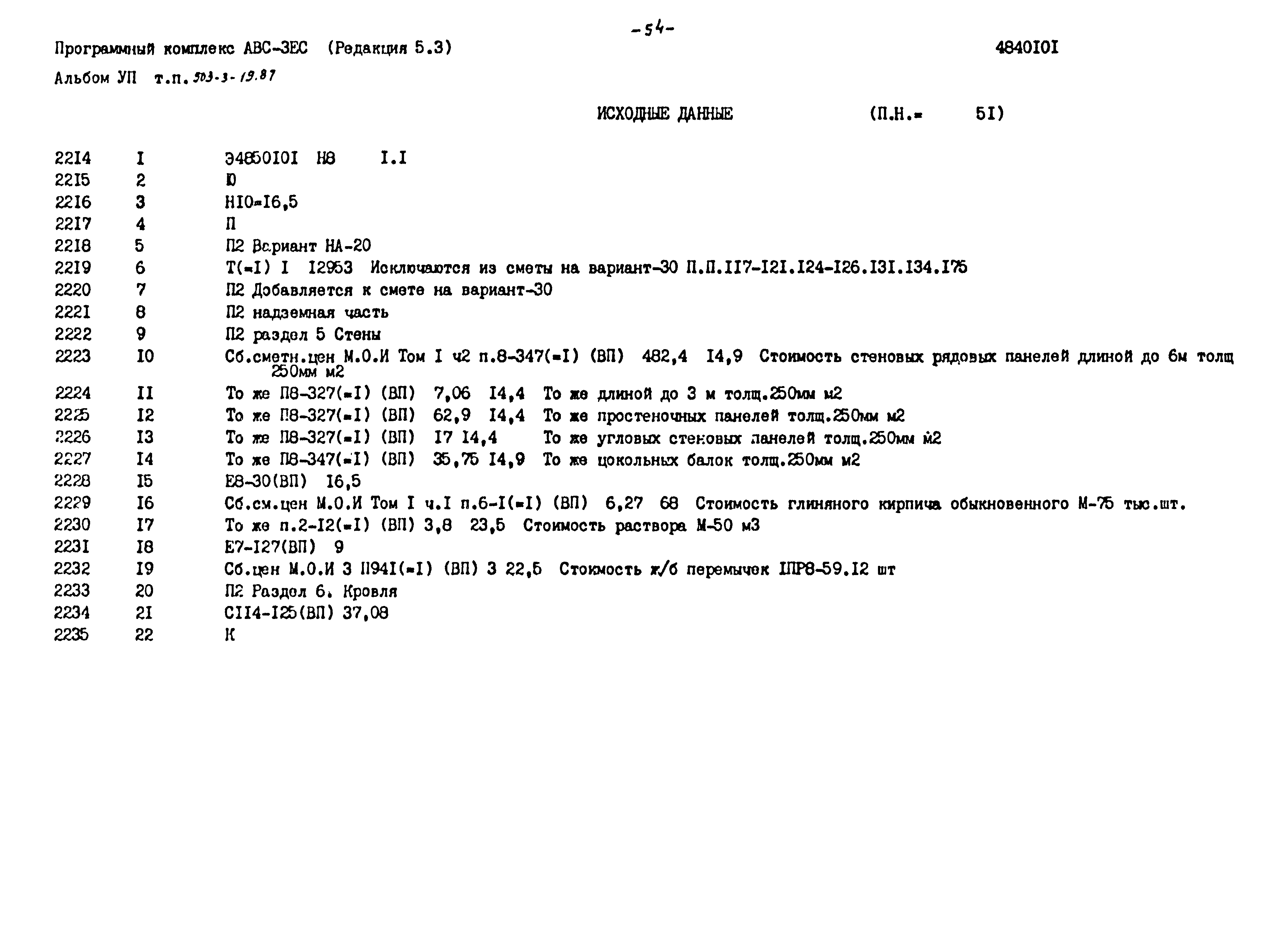 Типовой проект 503-3-19.87