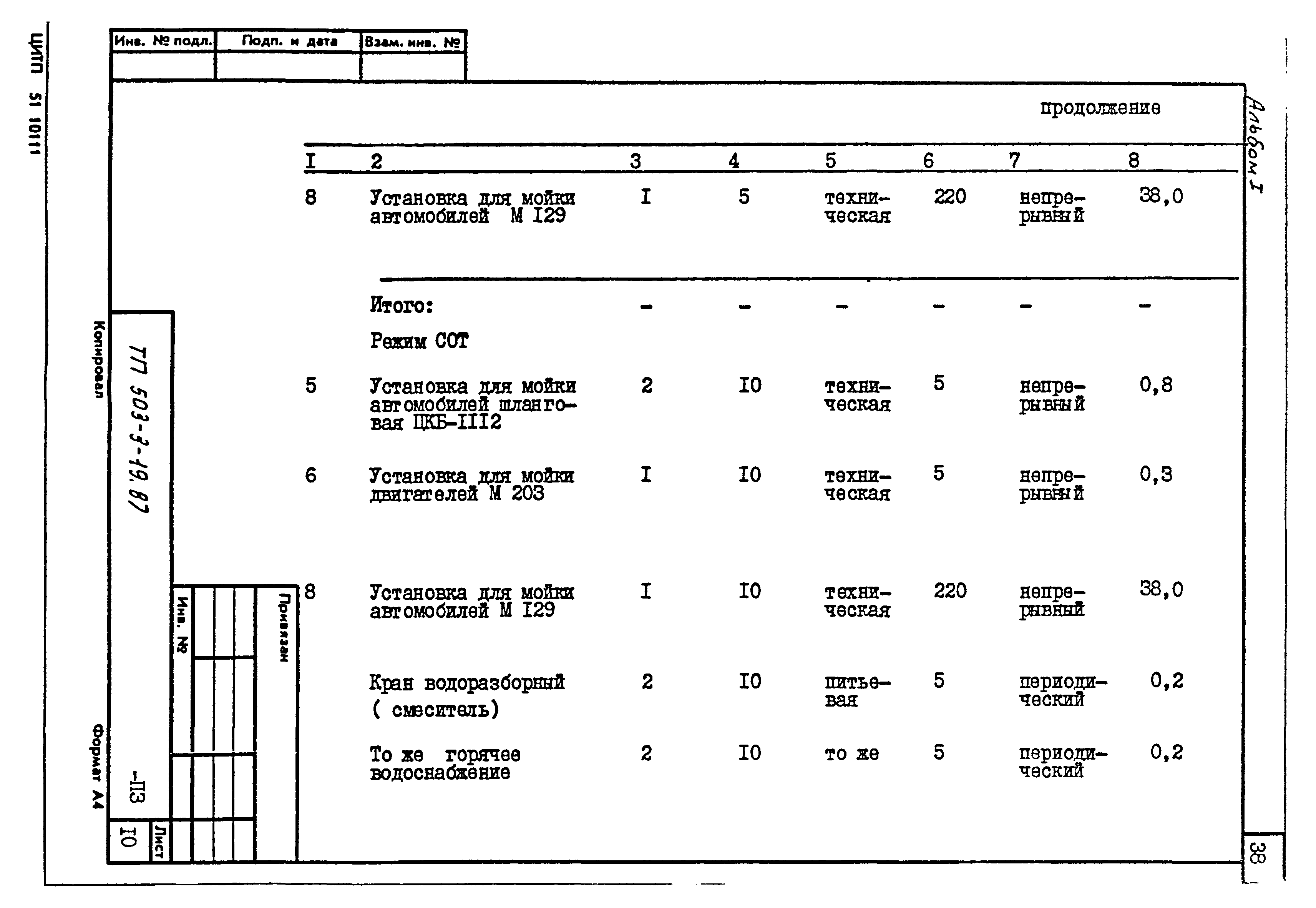 Типовой проект 503-3-19.87