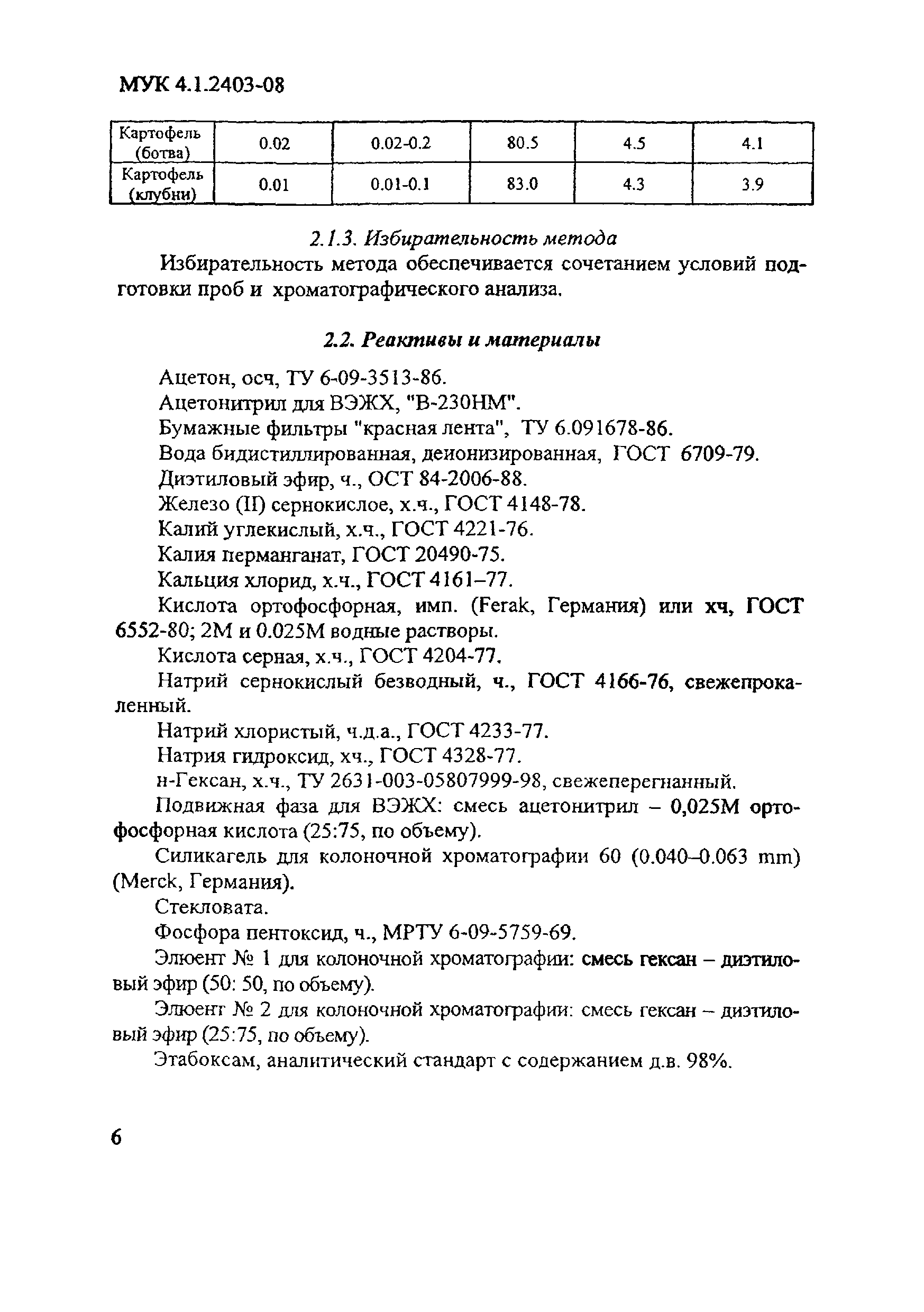 МУК 4.1.2403-08