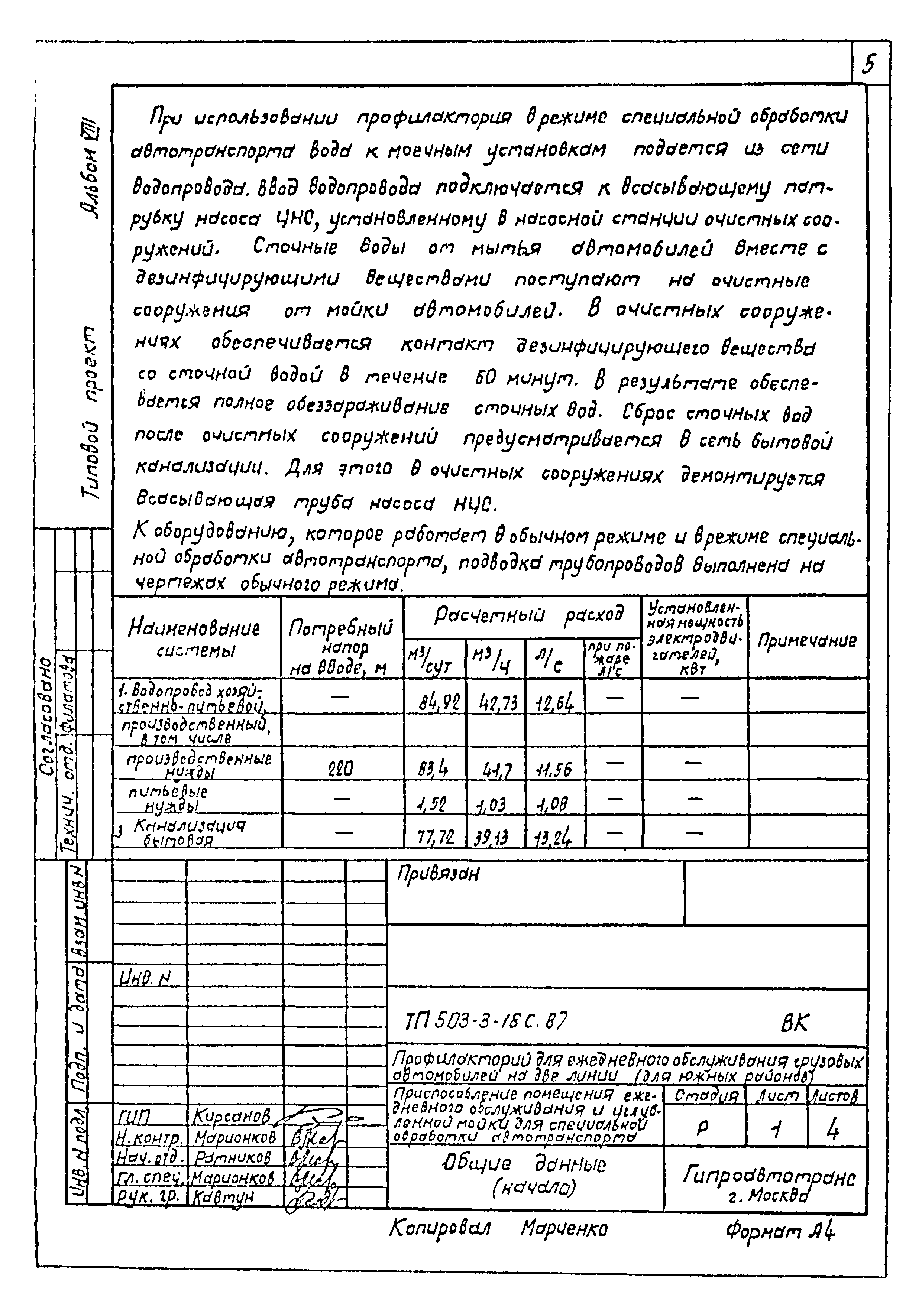 Типовой проект 503-3-18с.87