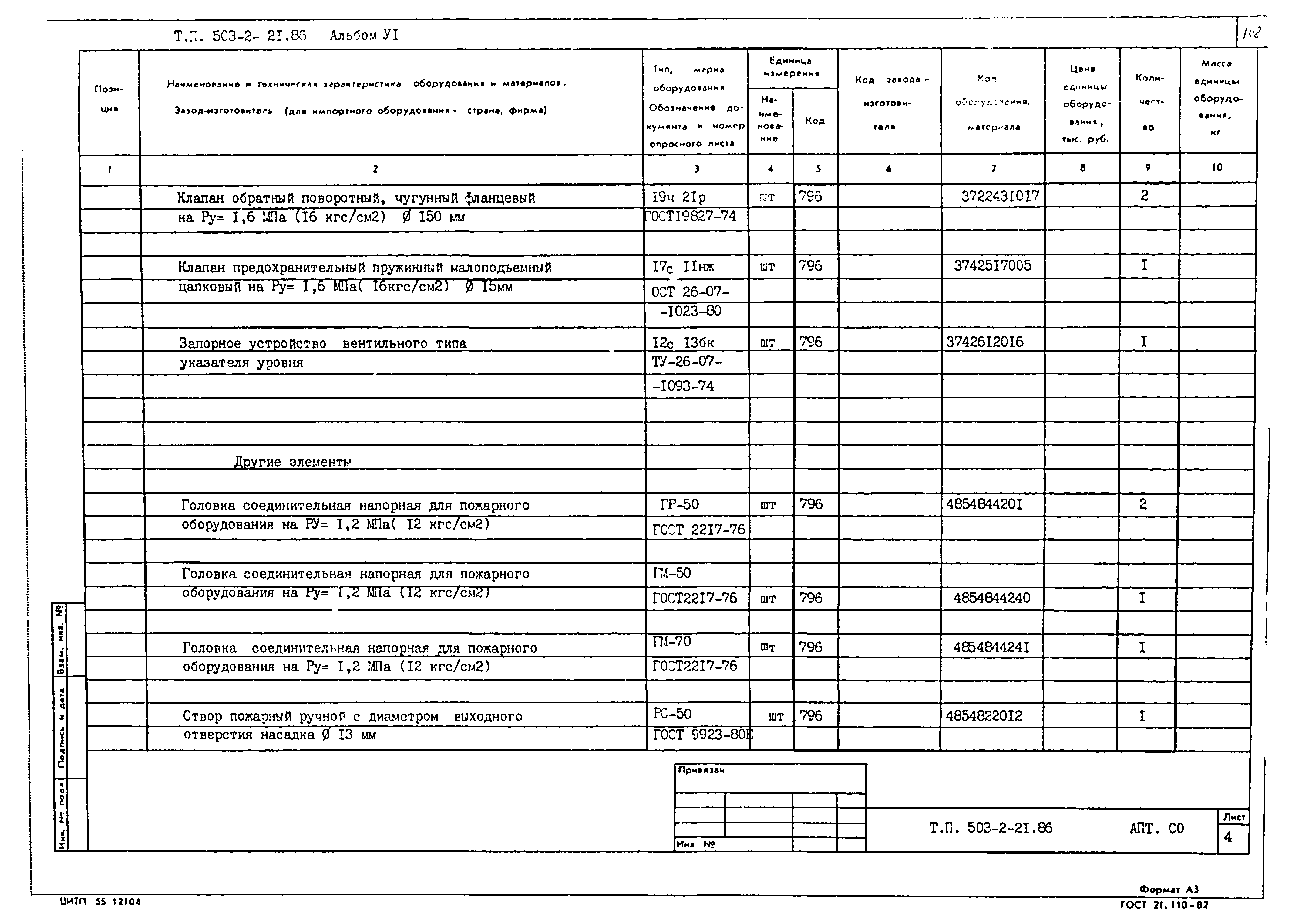 Типовой проект 503-2-21.86