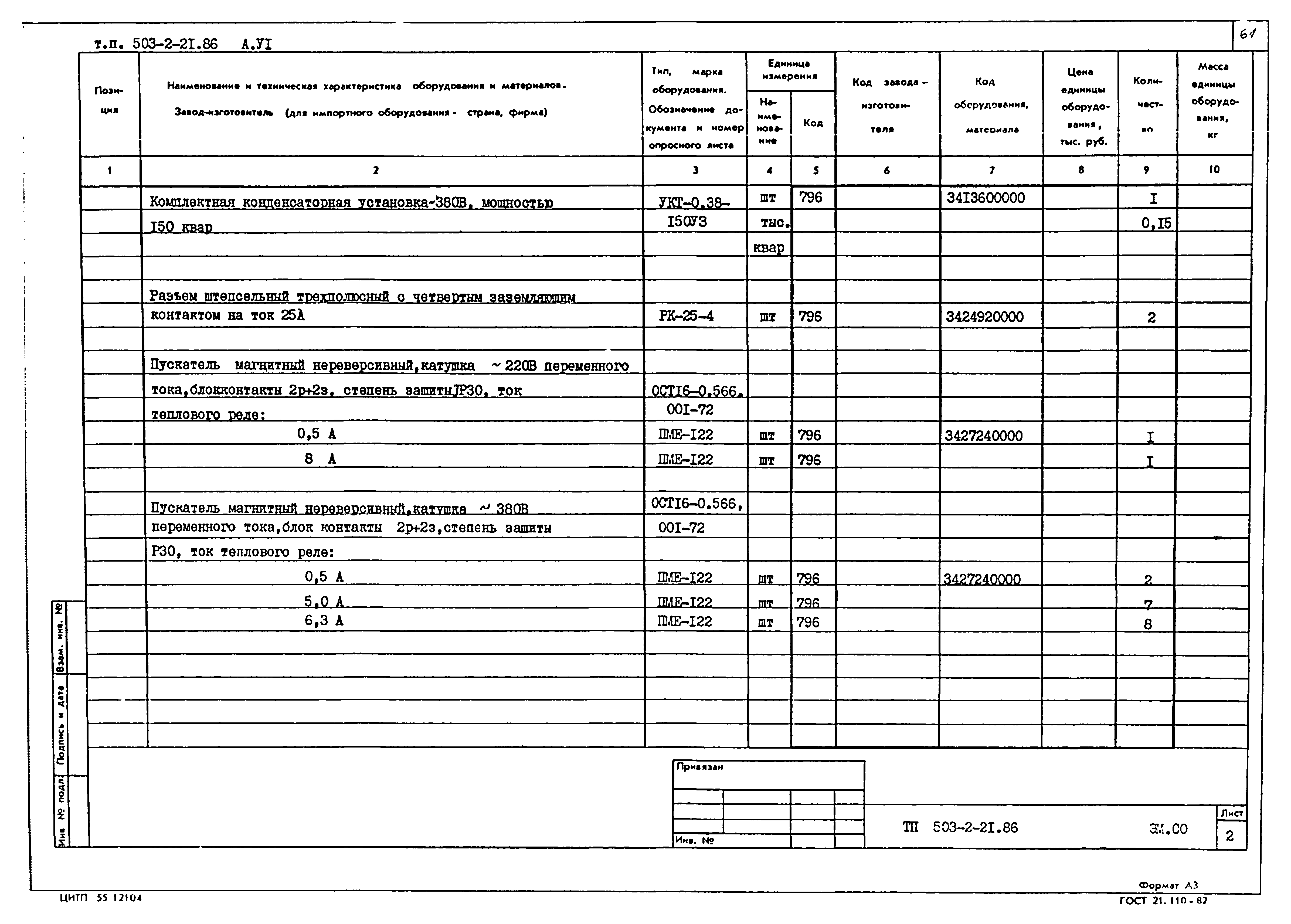 Типовой проект 503-2-21.86