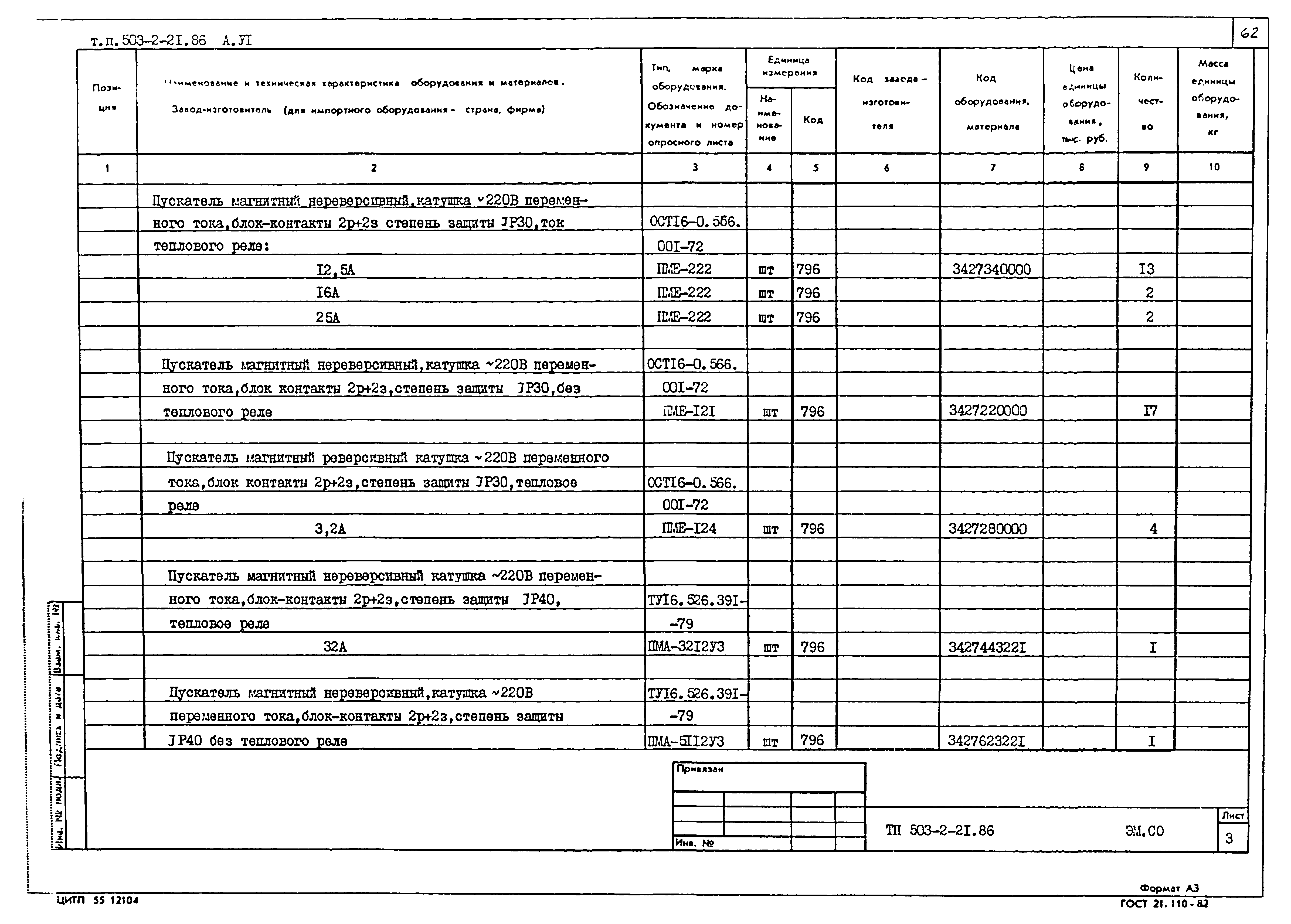 Типовой проект 503-2-21.86