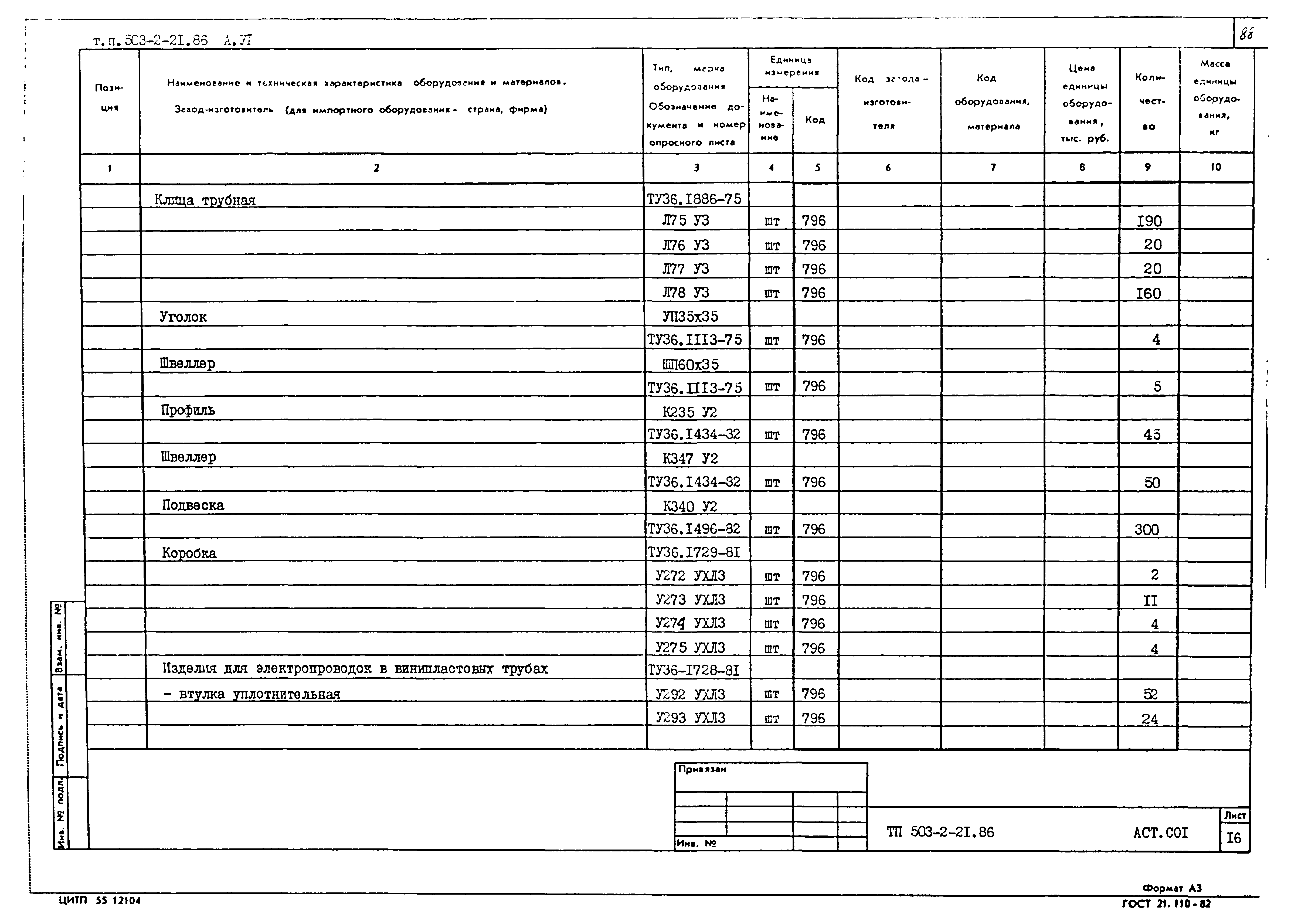 Типовой проект 503-2-21.86