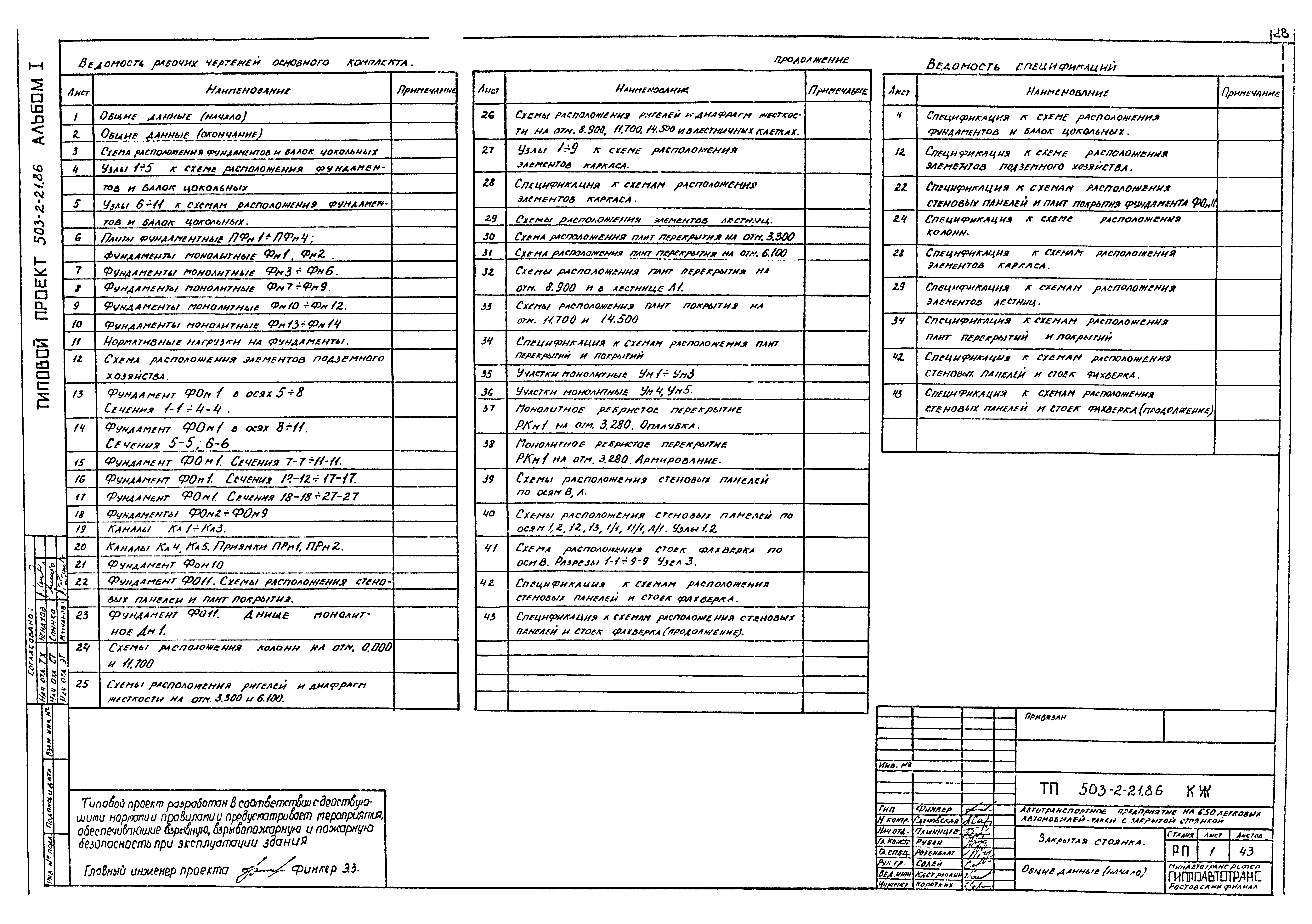 Типовой проект 503-2-21.86
