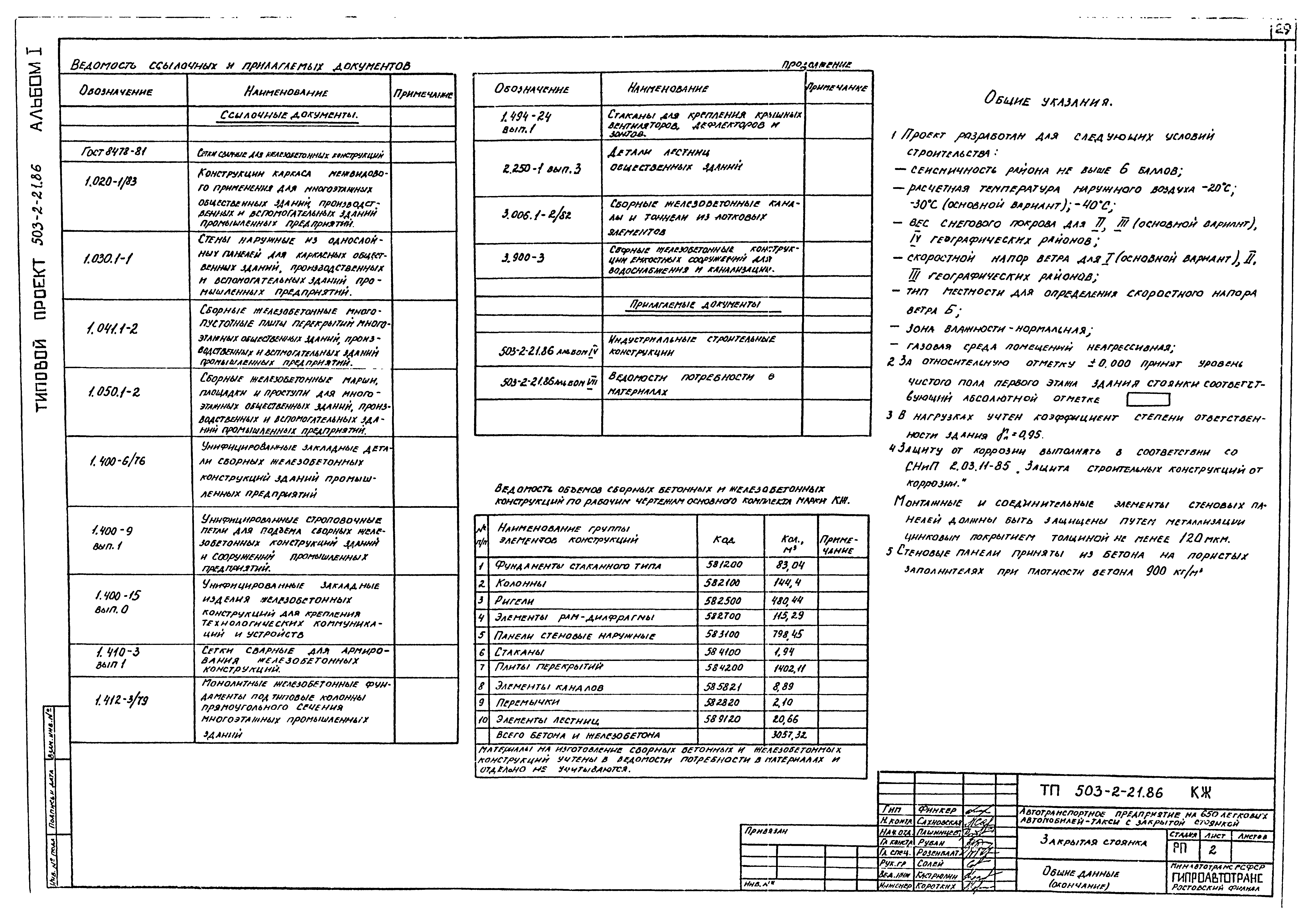 Типовой проект 503-2-21.86