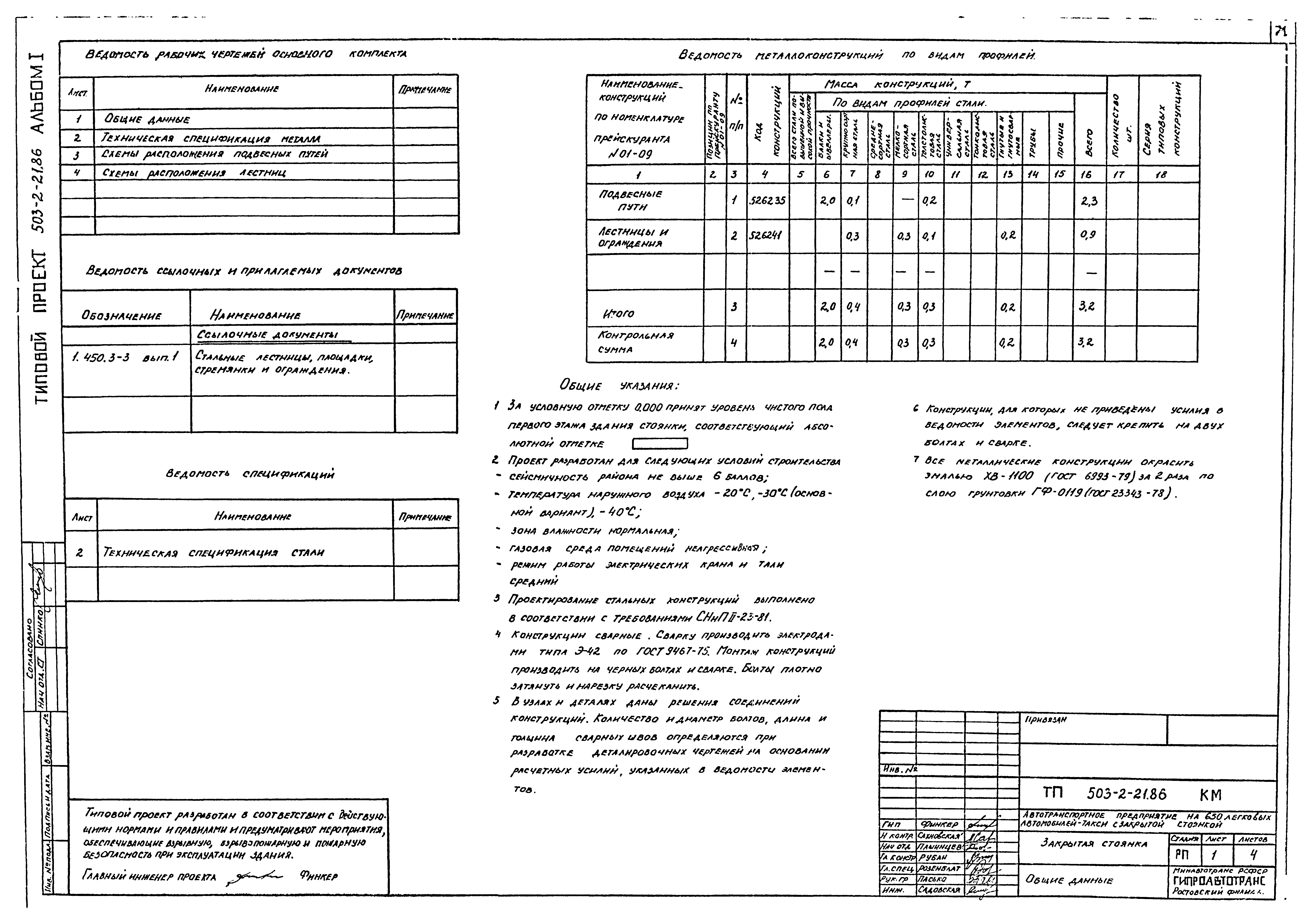 Типовой проект 503-2-21.86