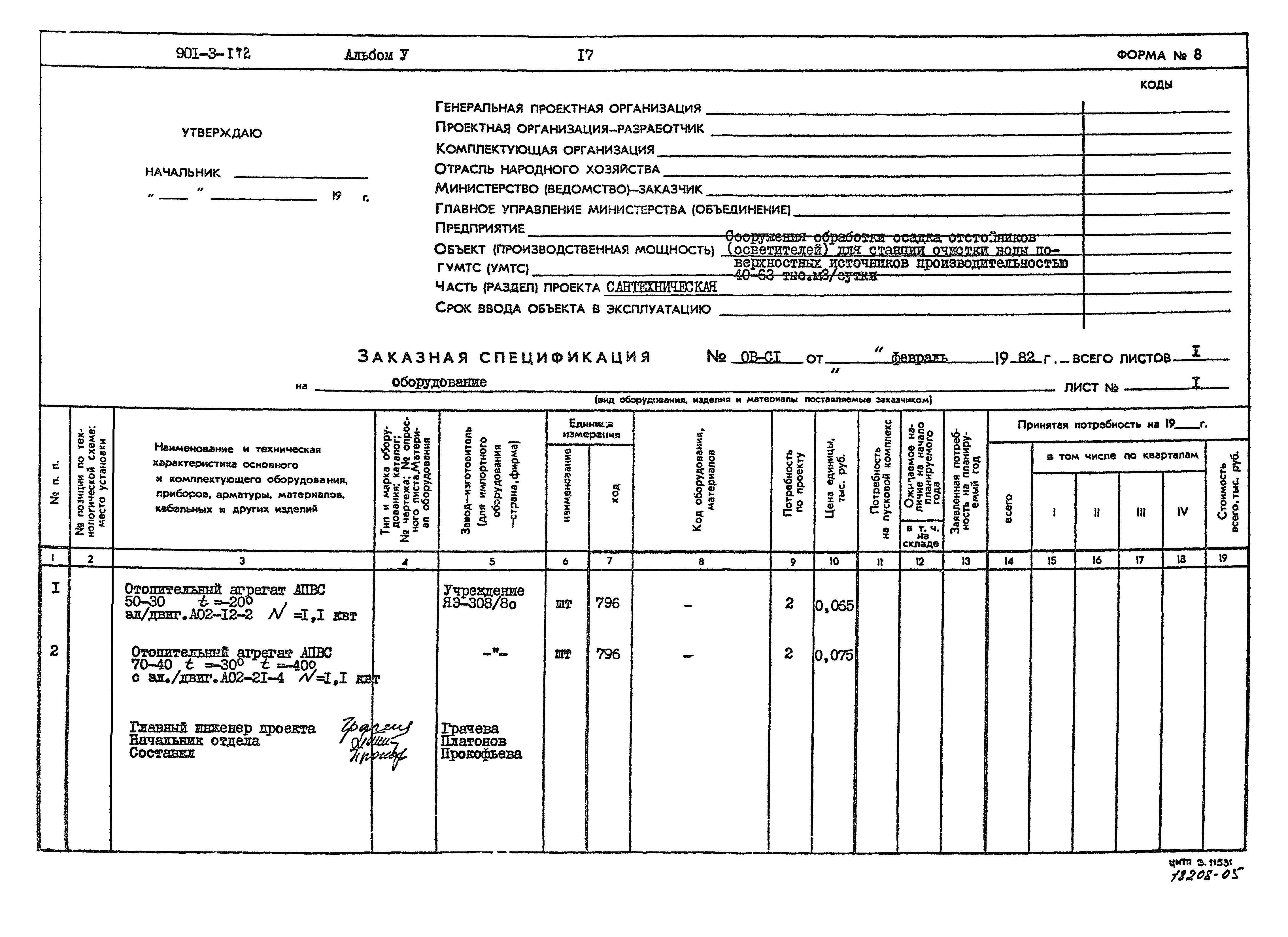 Типовой проект 901-3-172