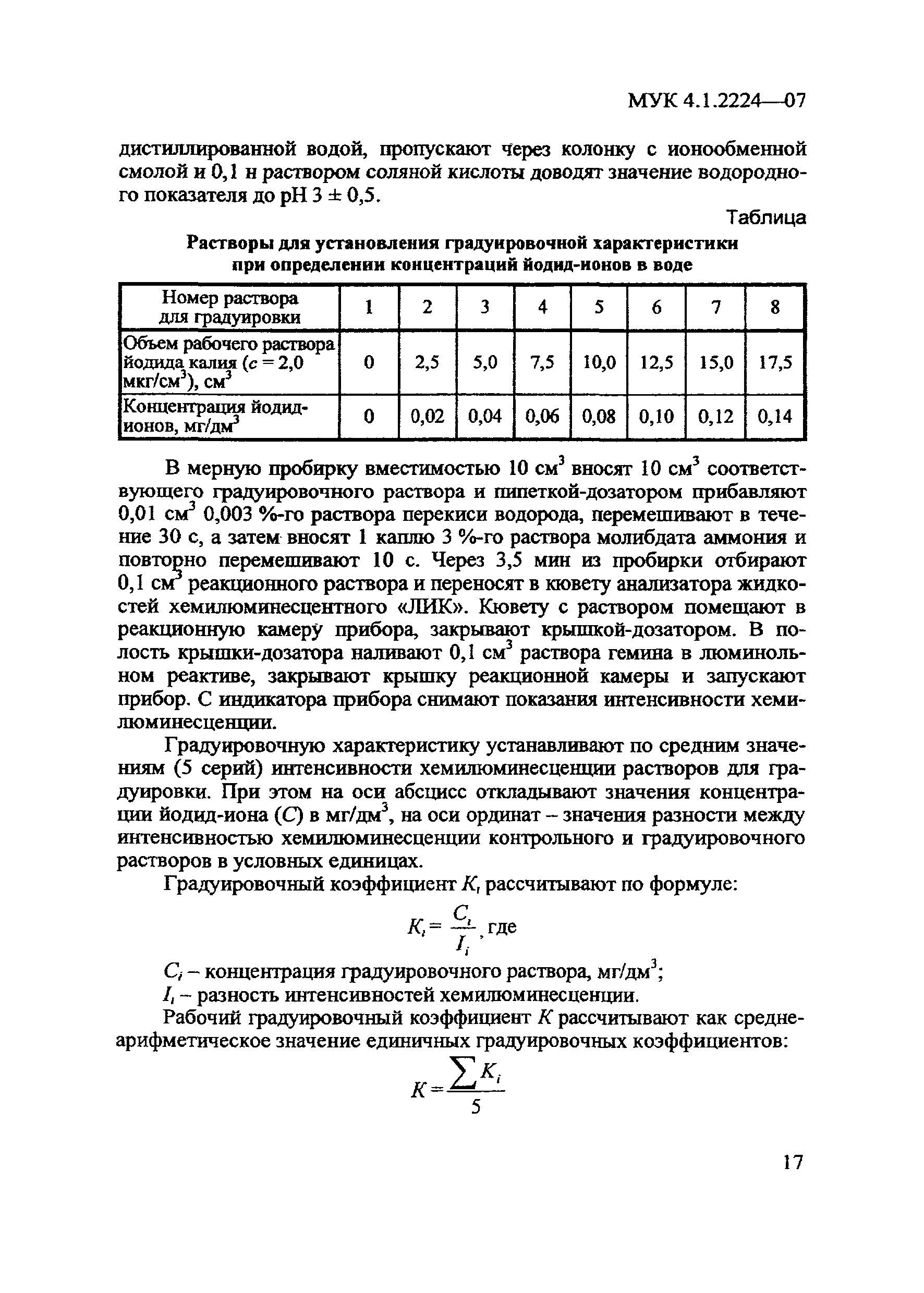 МУК 4.1.2224-07