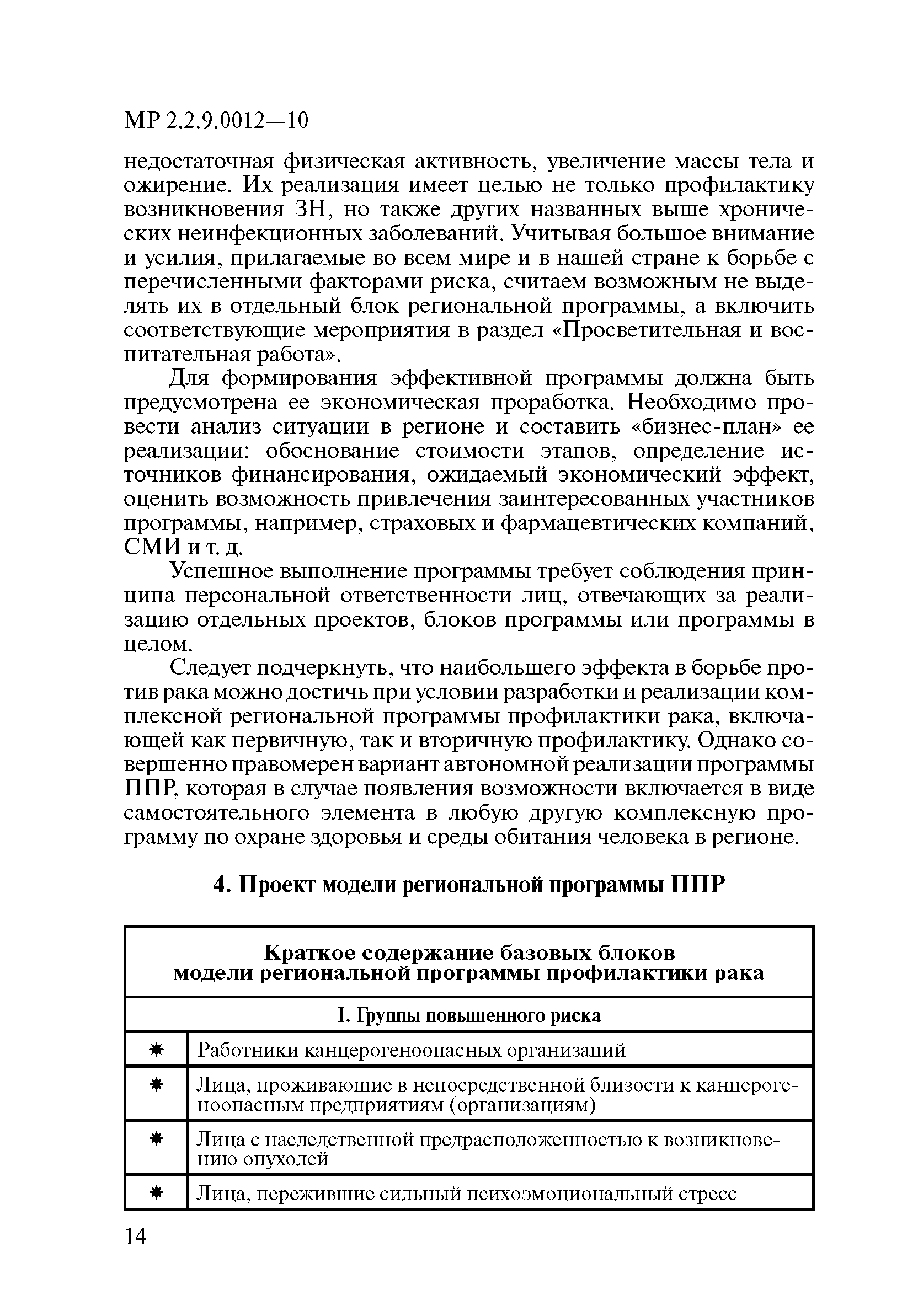 МР 2.2.9.0012-10