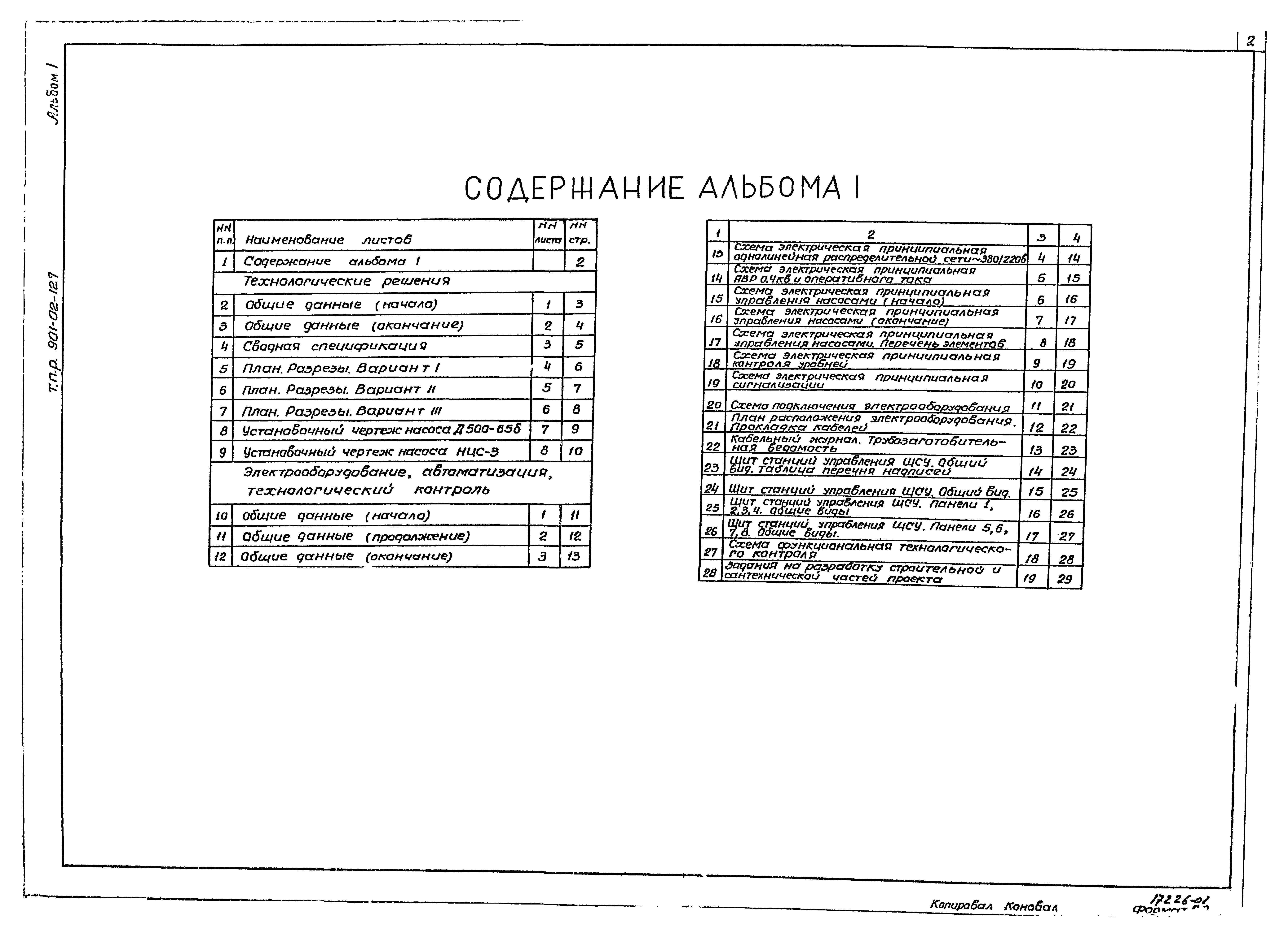 Типовые проектные решения 901-02-127