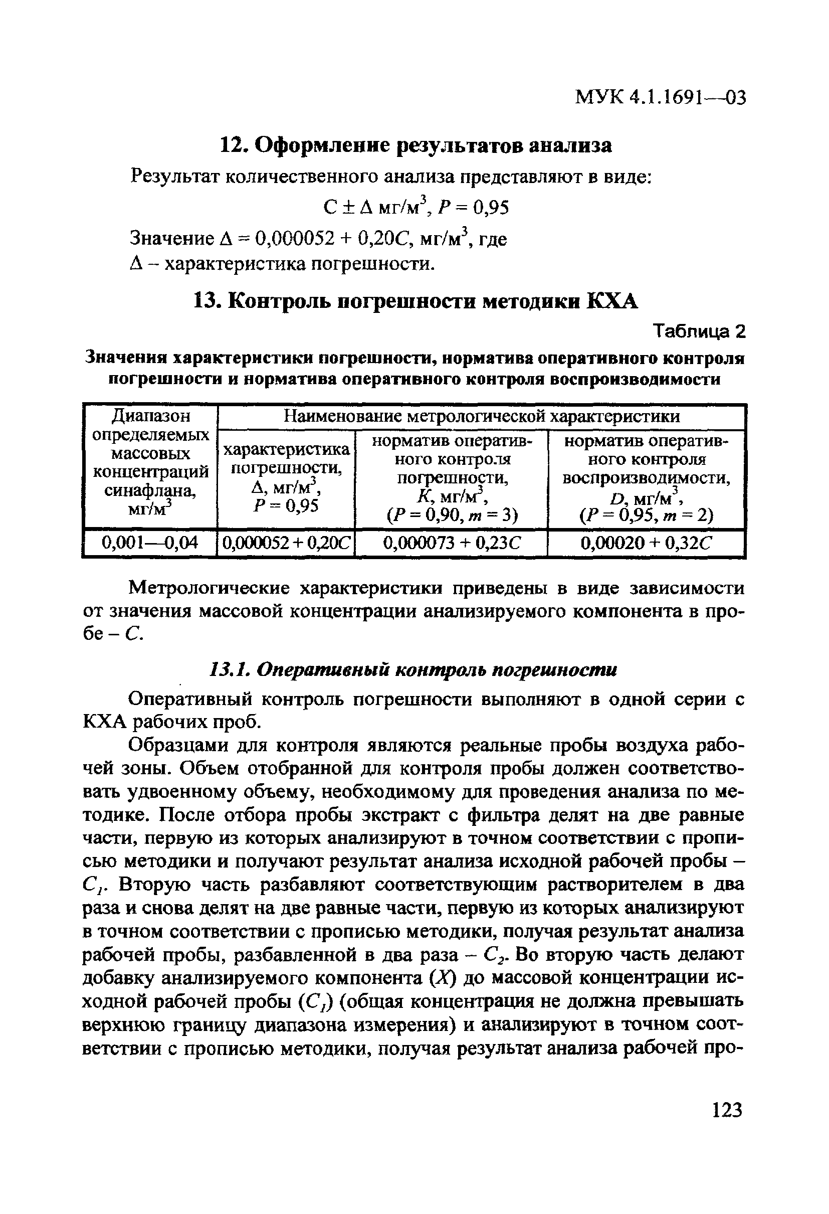 МУК 4.1.1691-03