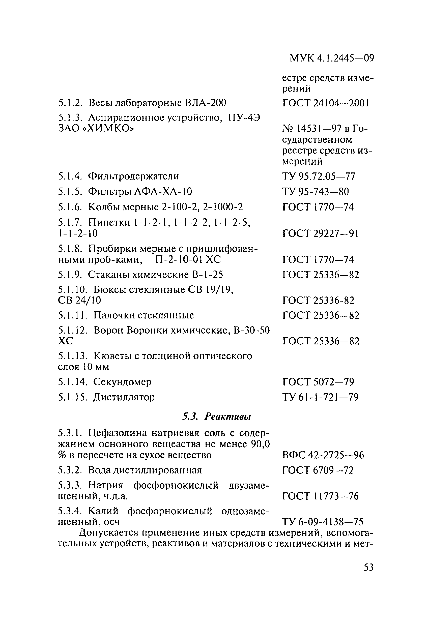 МУК 4.1.2445-09