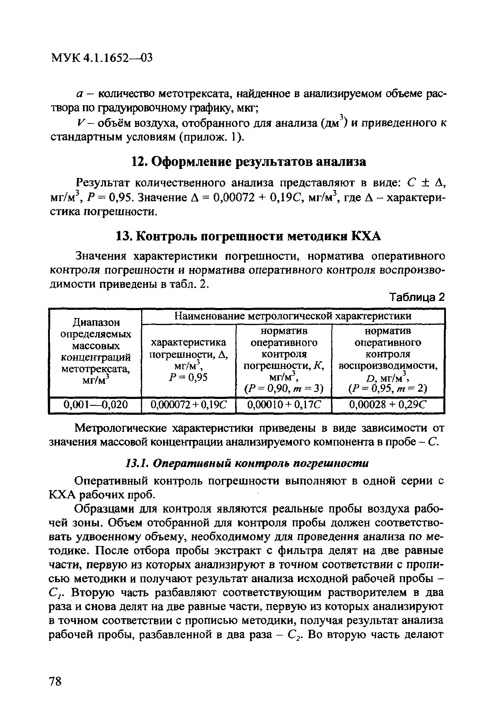 МУК 4.1.1652-03