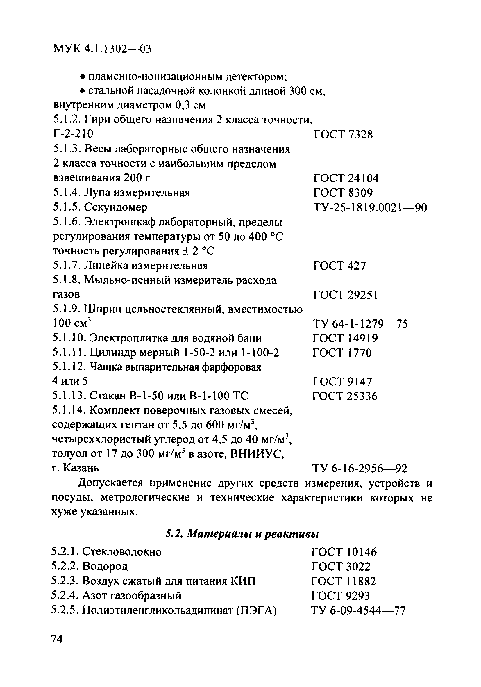 МУК 4.1.1302-03