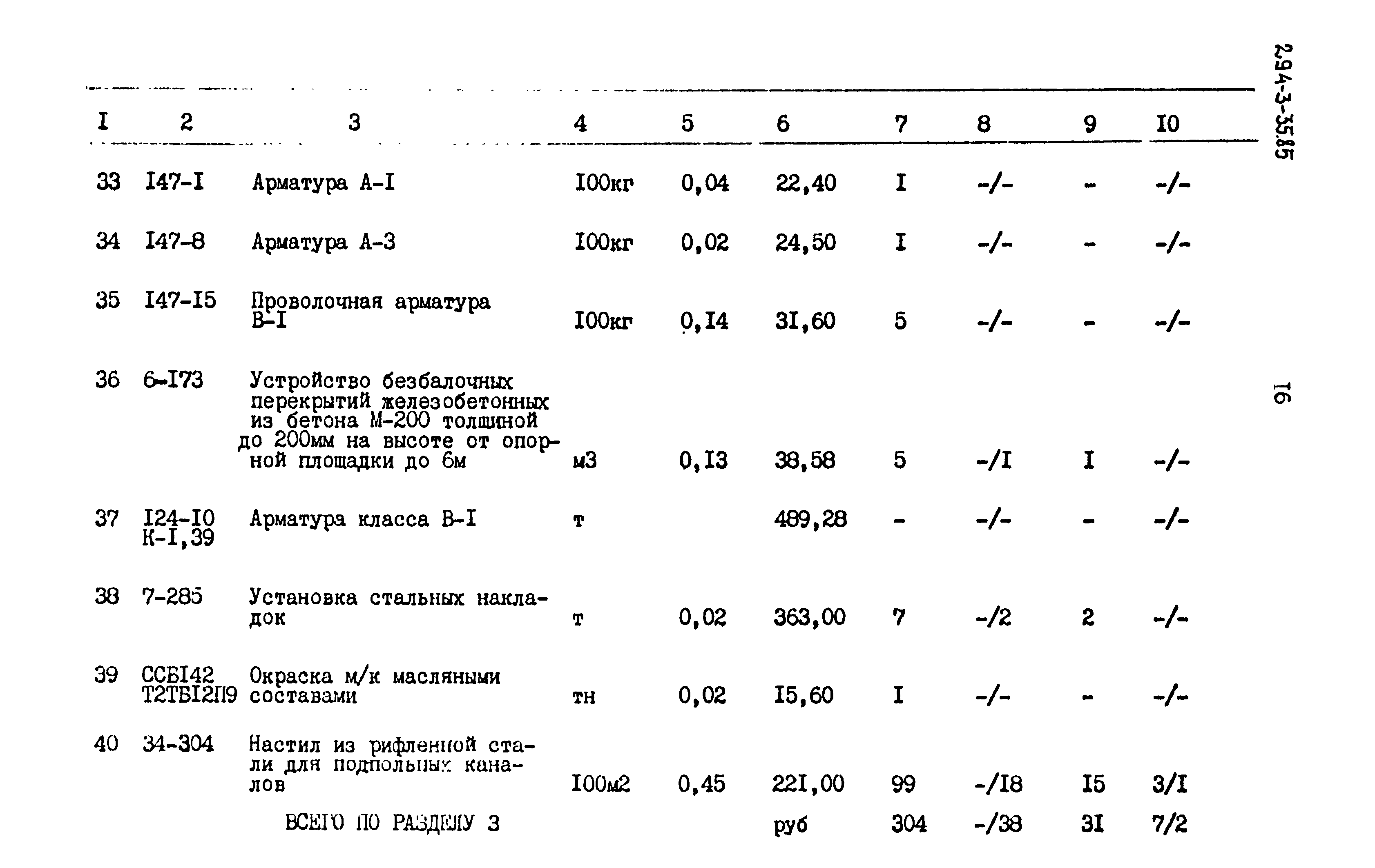 Типовой проект 294-3-35.85