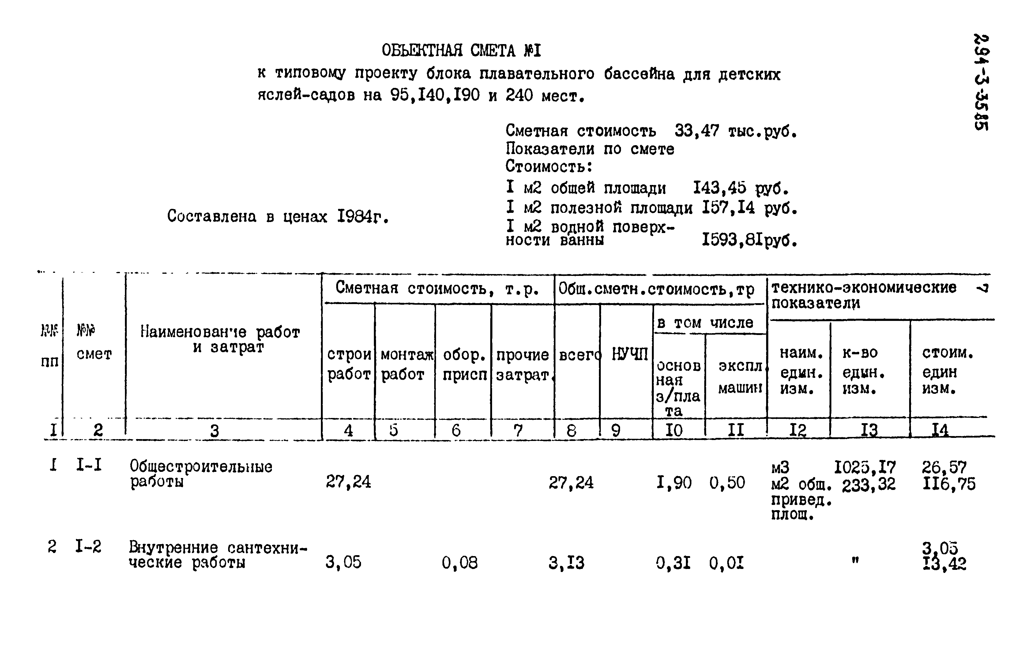 Типовой проект 294-3-35.85