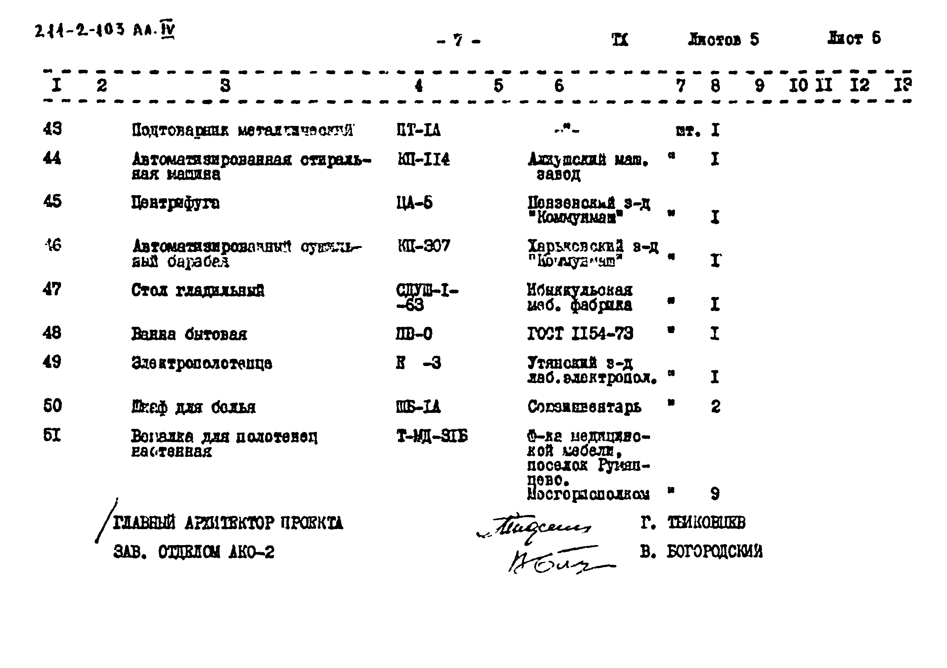 Типовой проект 211-2-103