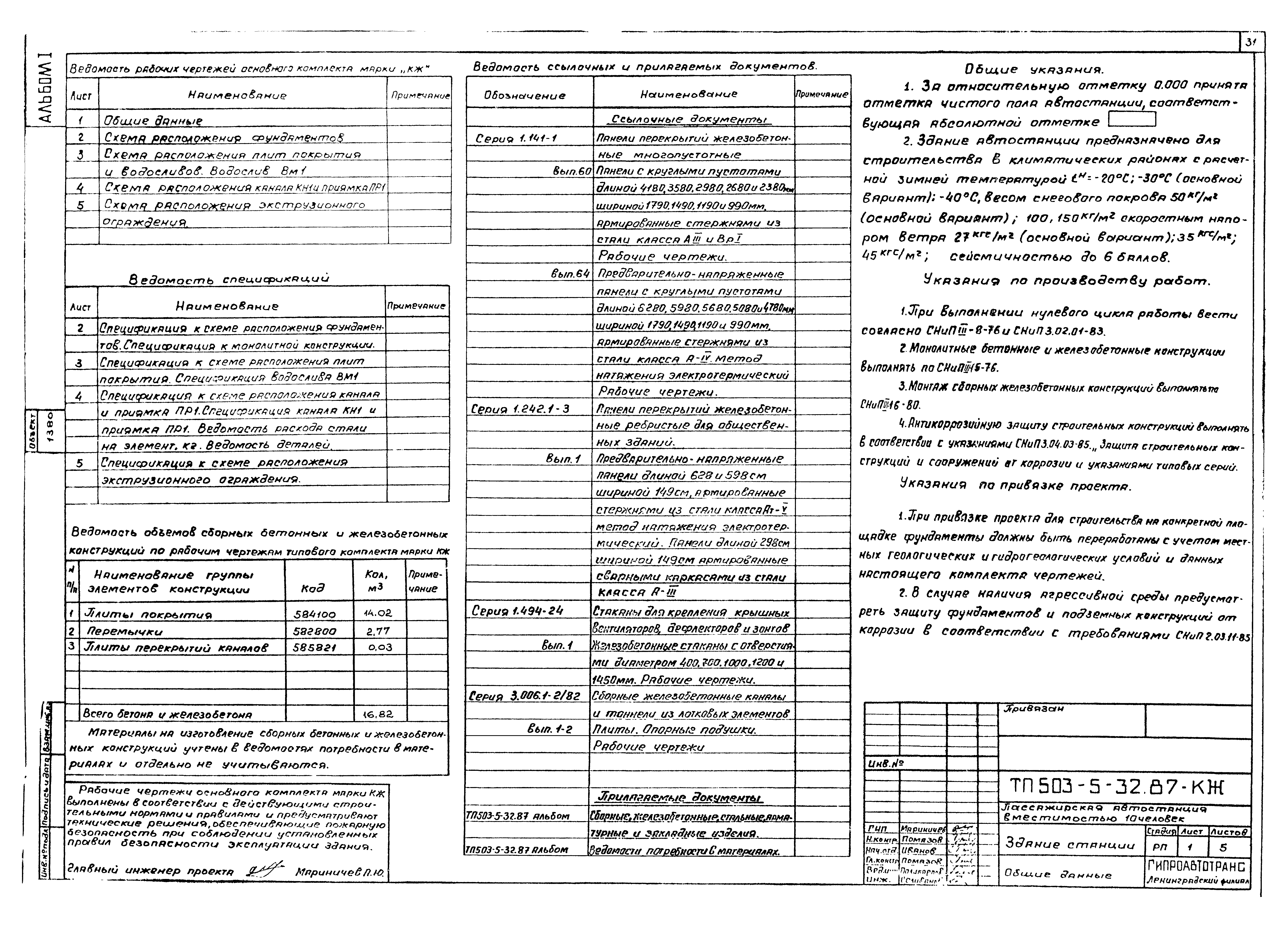 Типовой проект 503-5-32.87