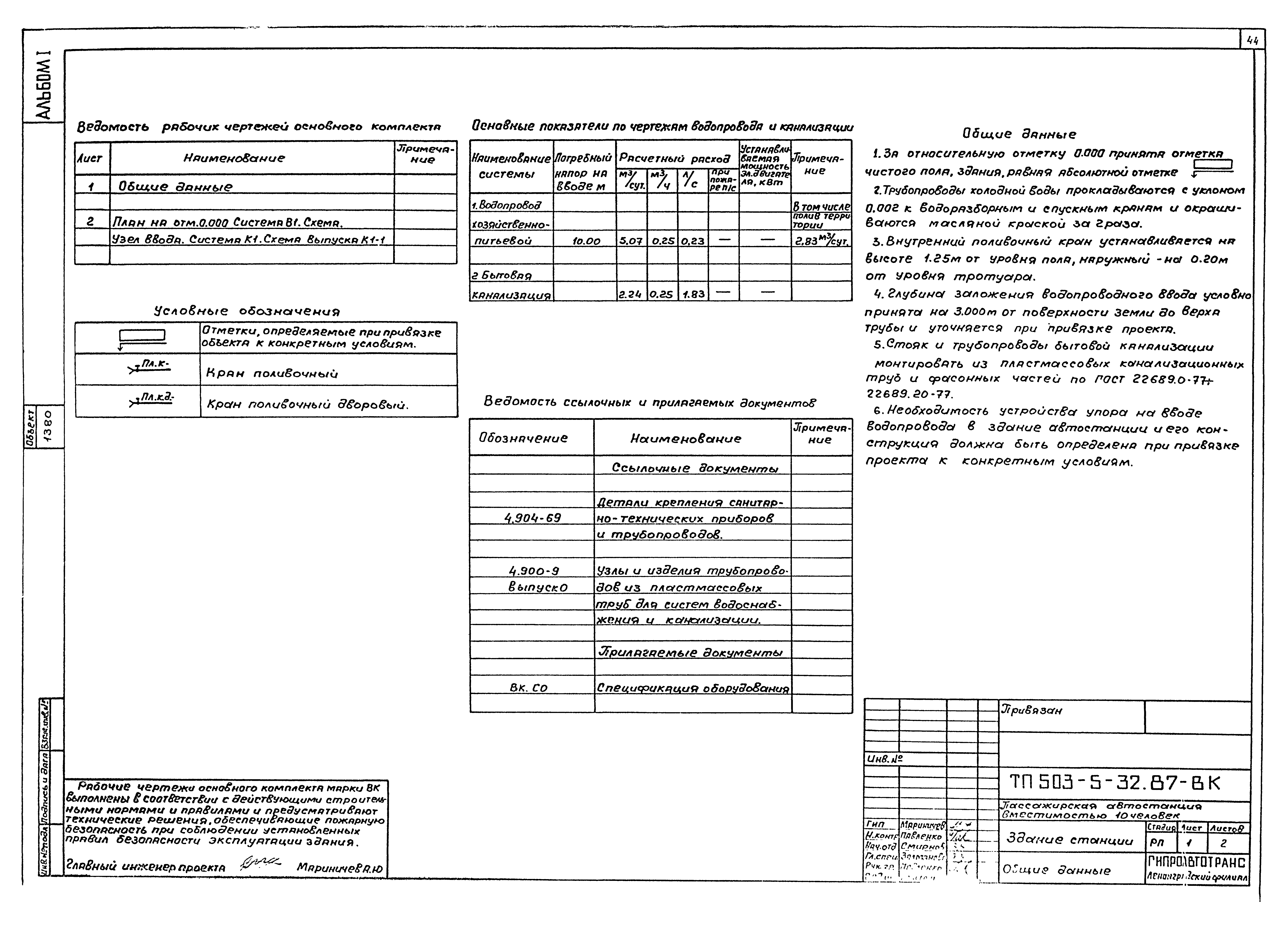 Типовой проект 503-5-32.87