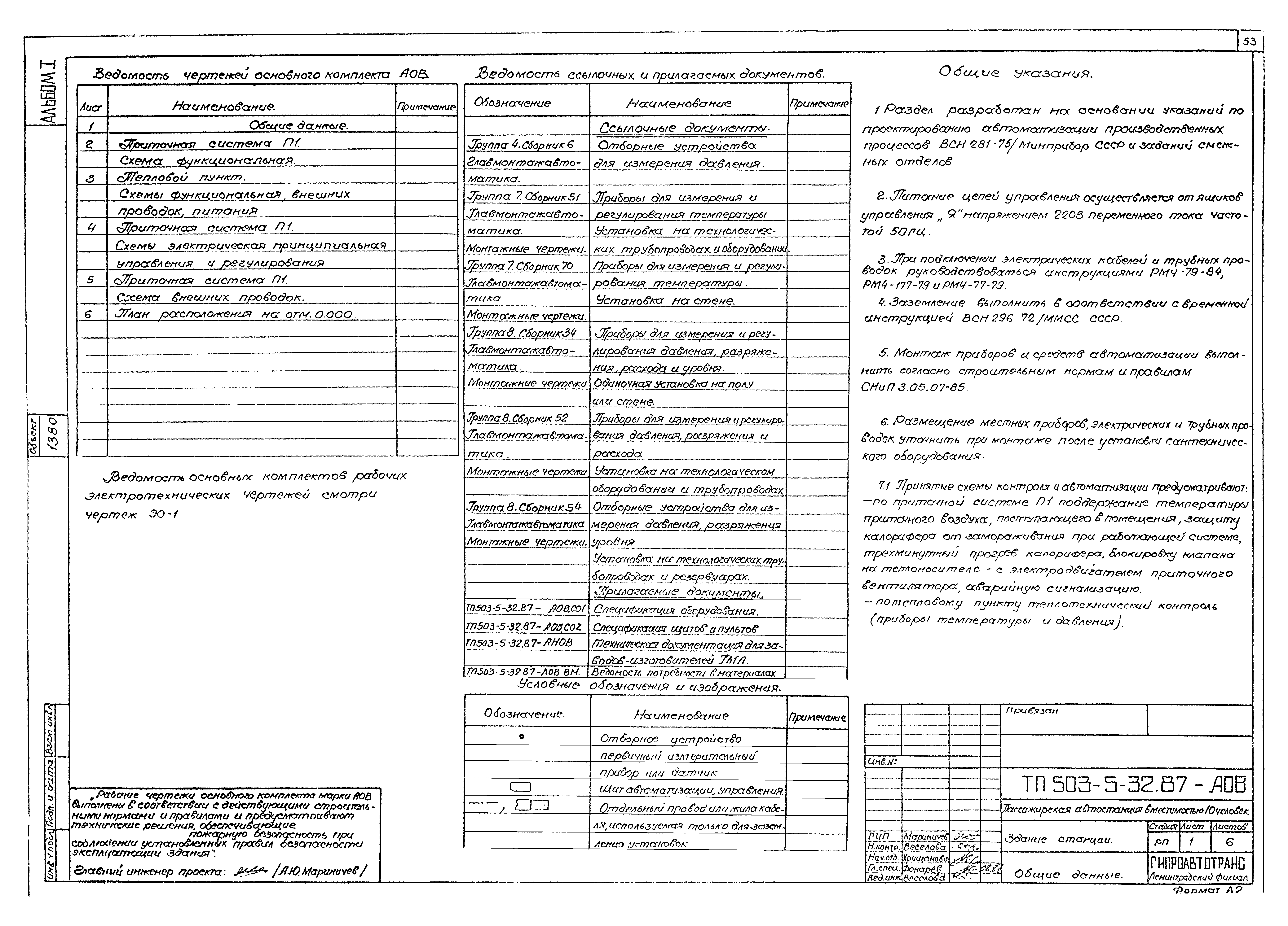Типовой проект 503-5-32.87