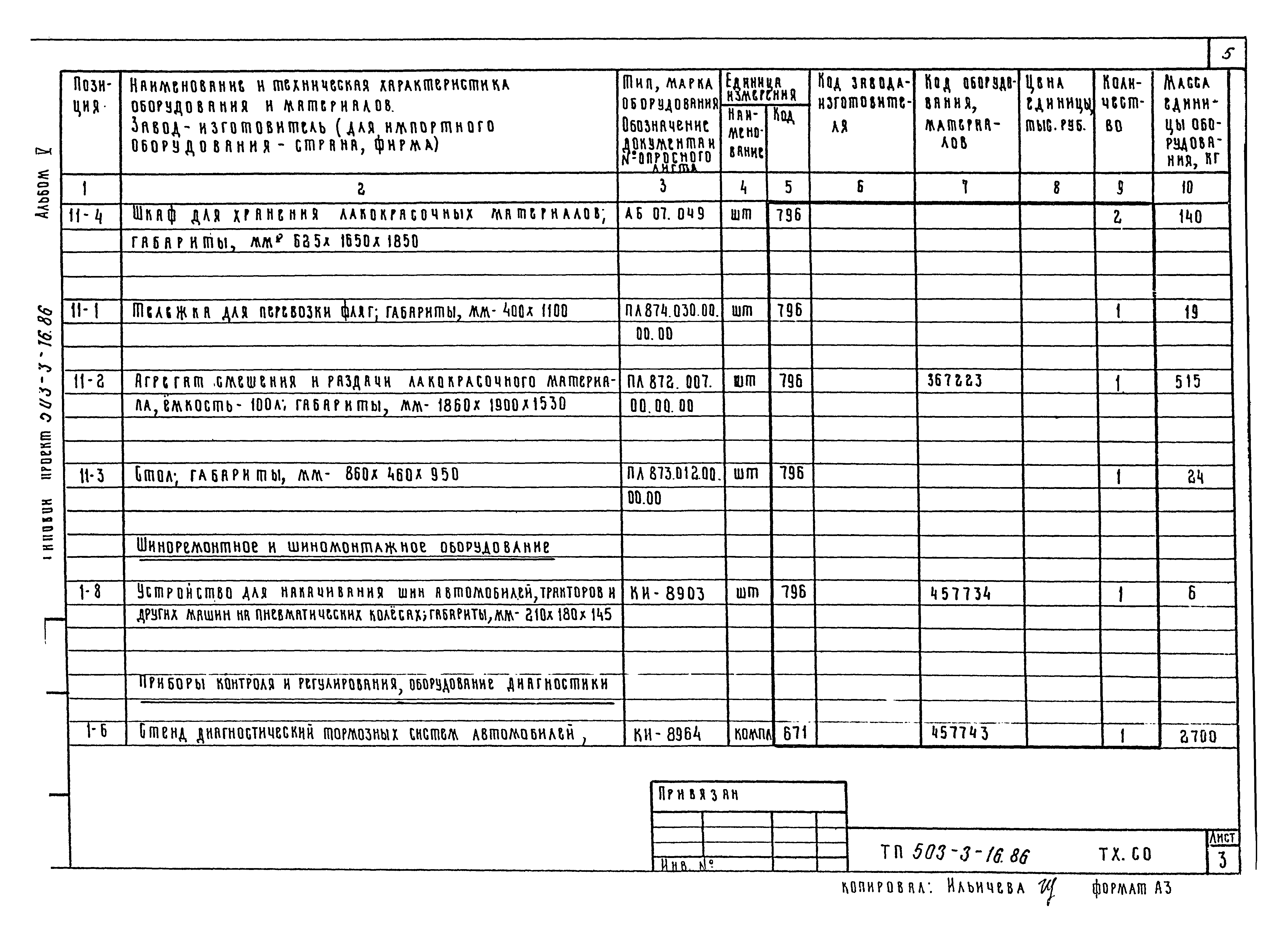 Типовой проект 503-3-16.86