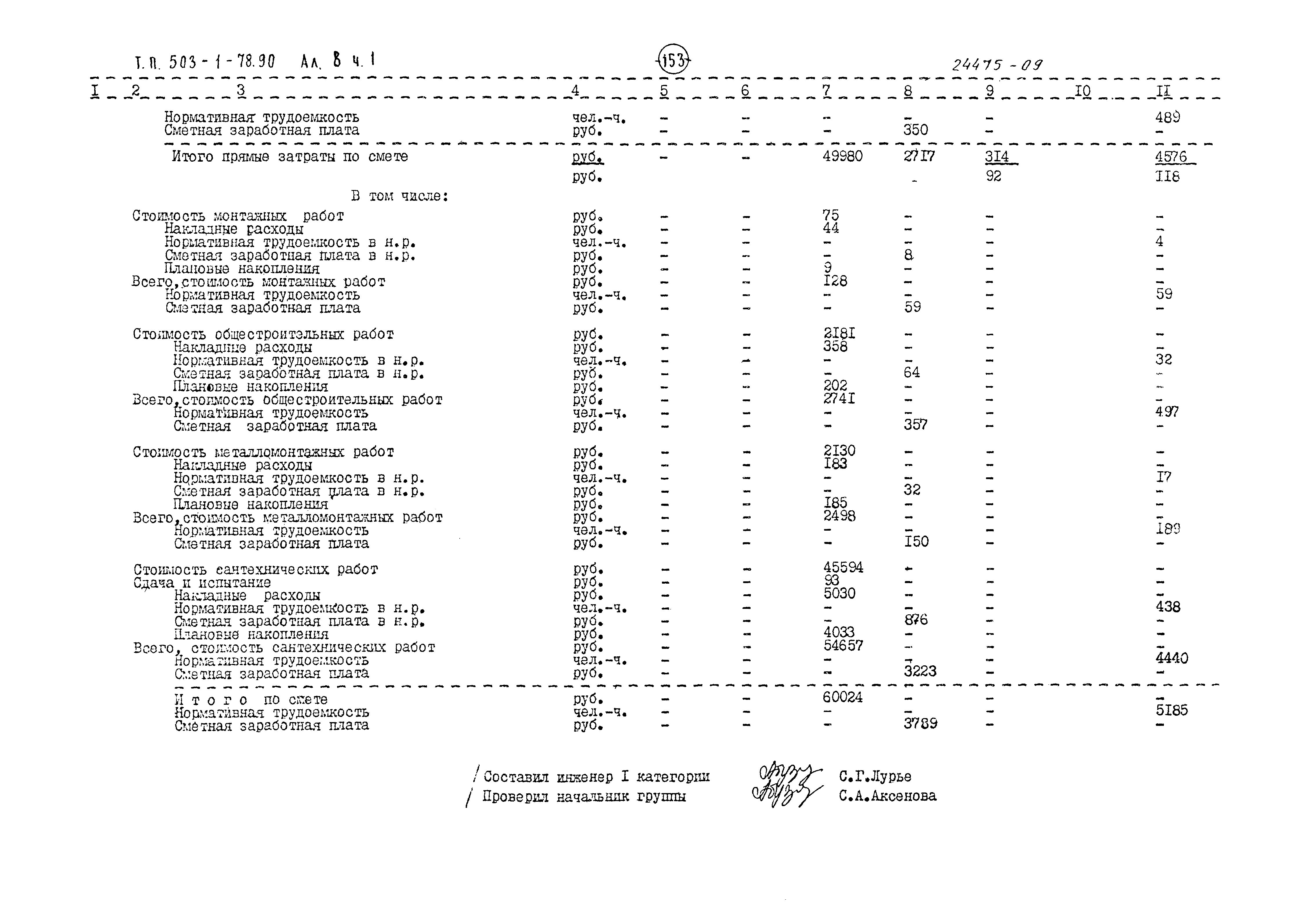Типовой проект 503-1-78.90