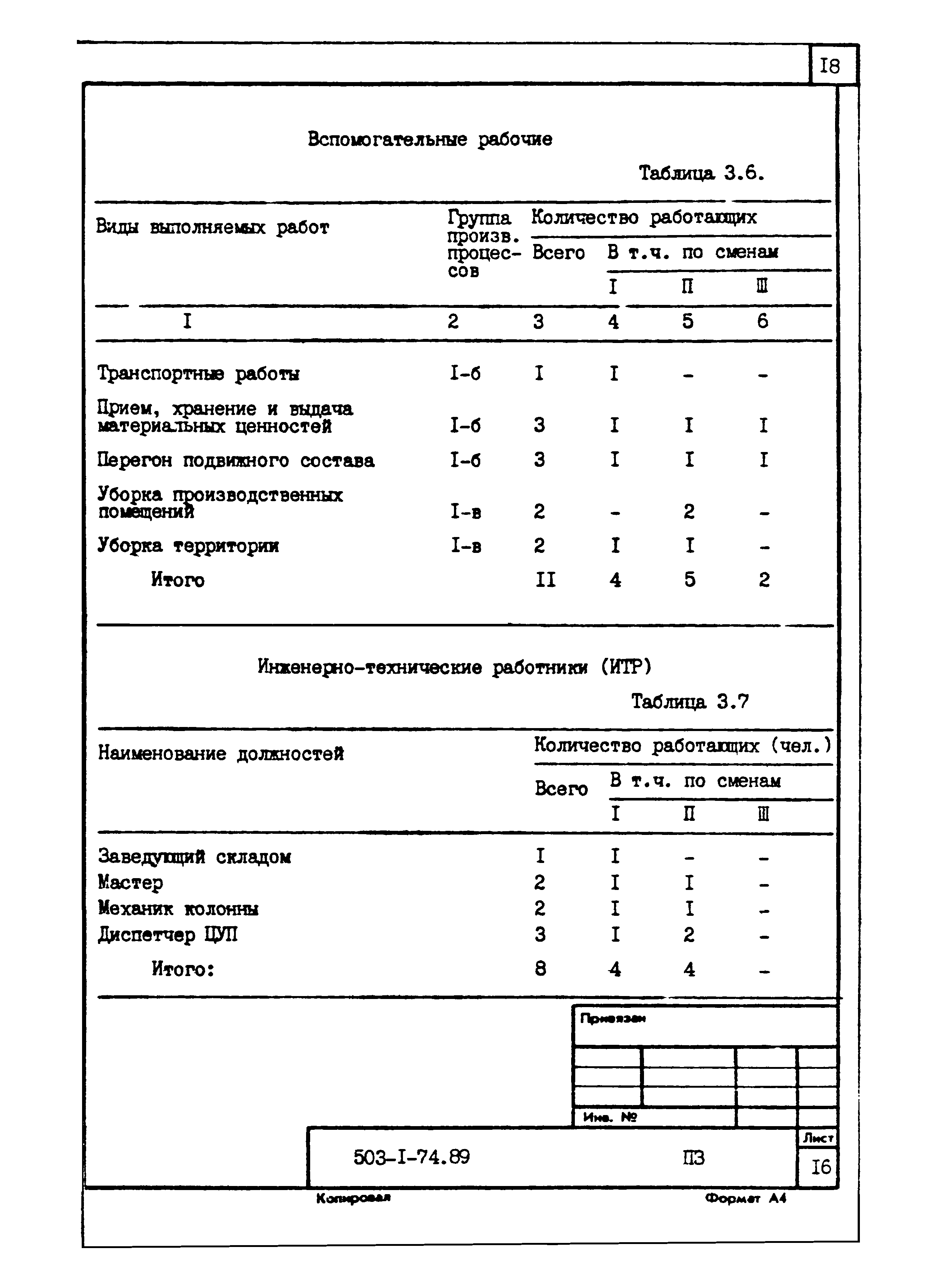 Типовой проект 503-1-74.89