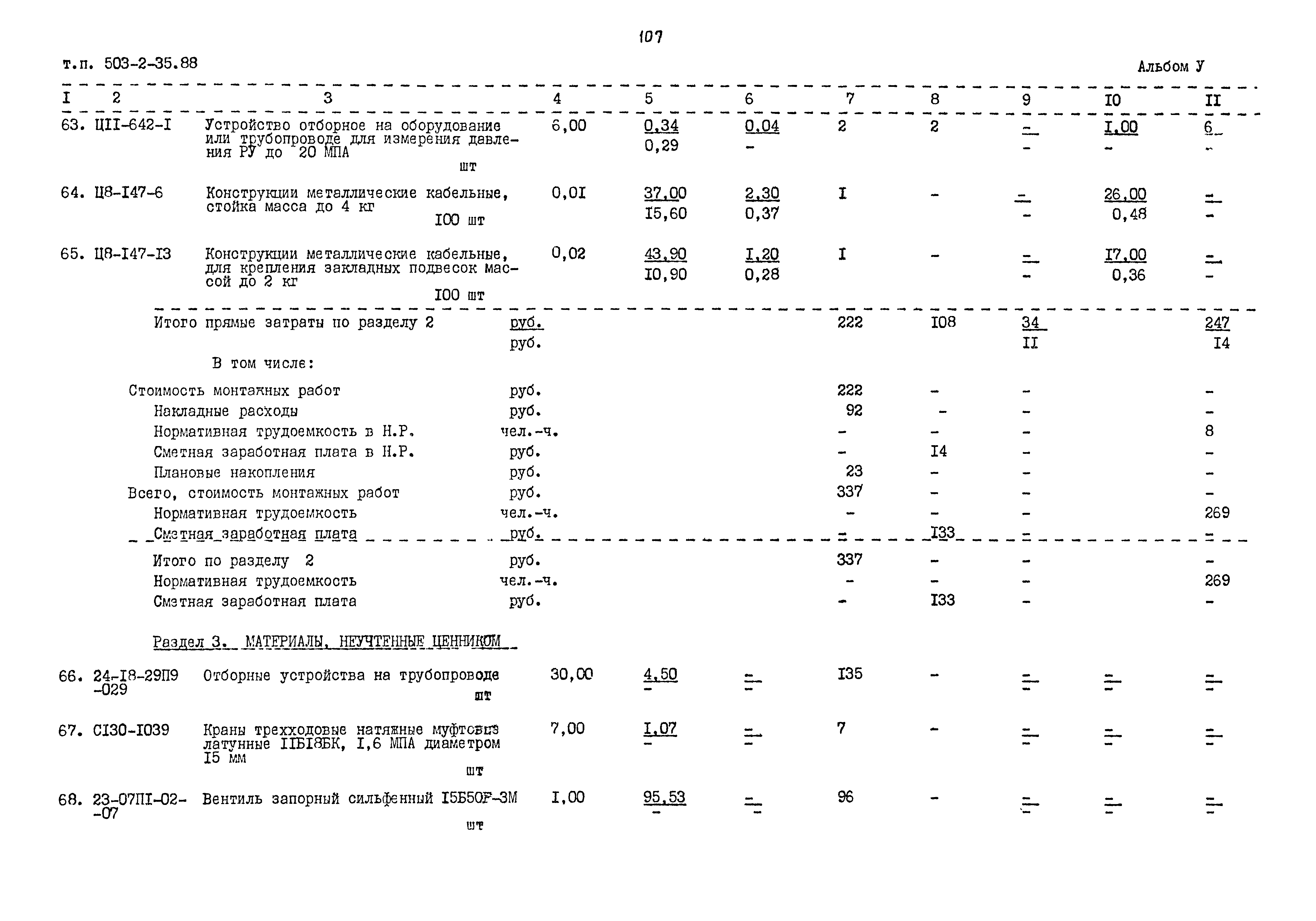 Типовой проект 503-2-35.88