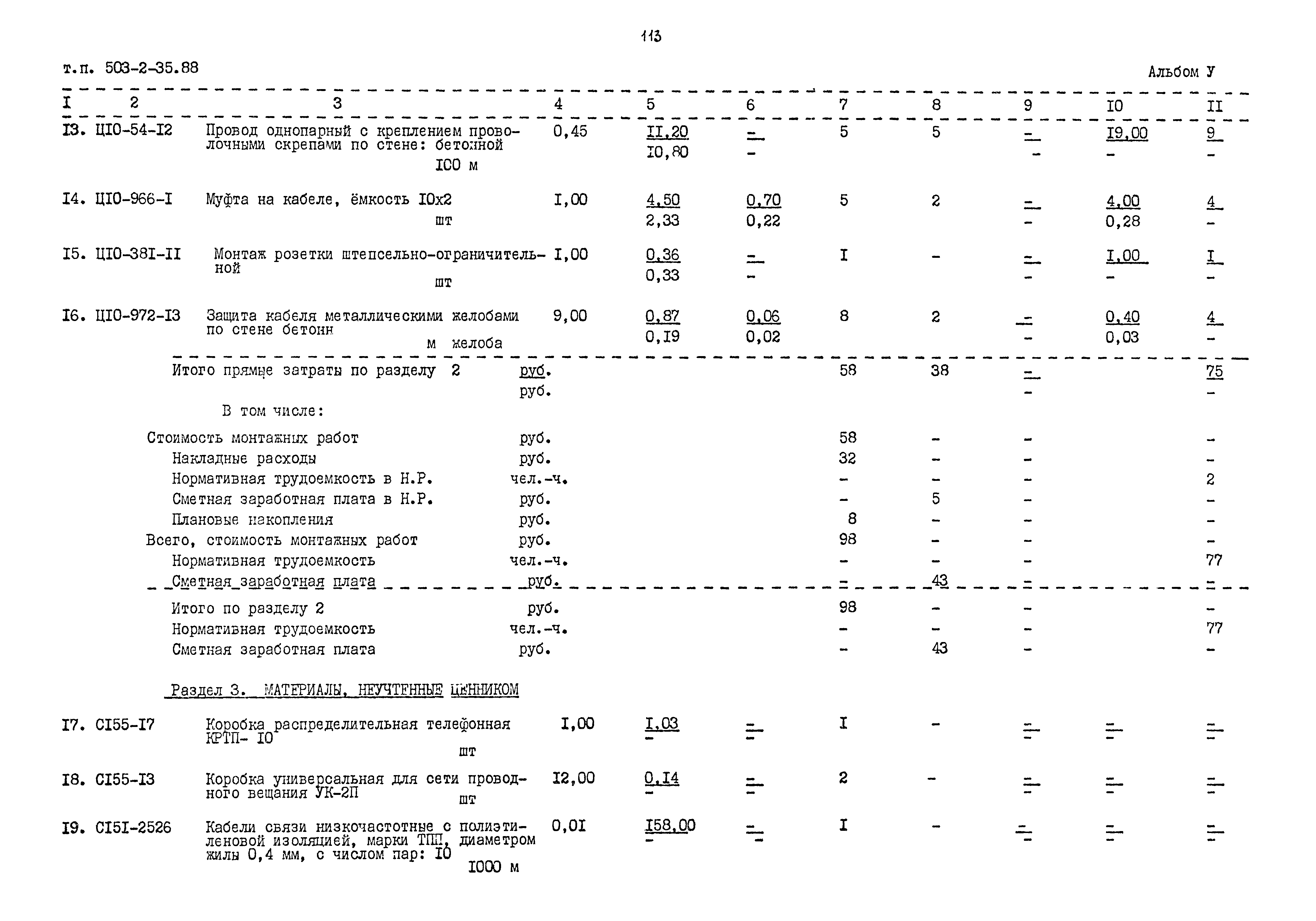 Типовой проект 503-2-35.88