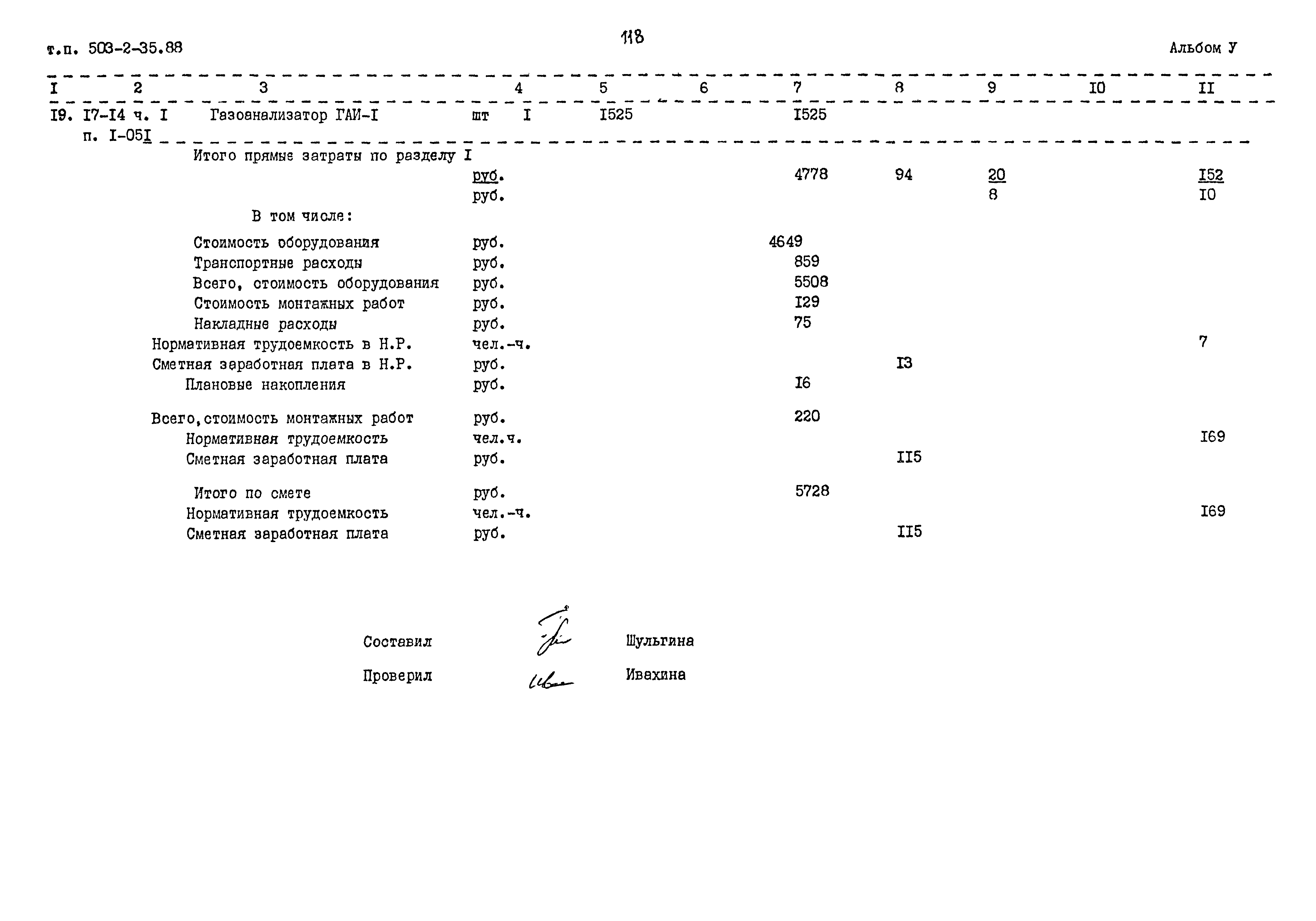 Типовой проект 503-2-35.88