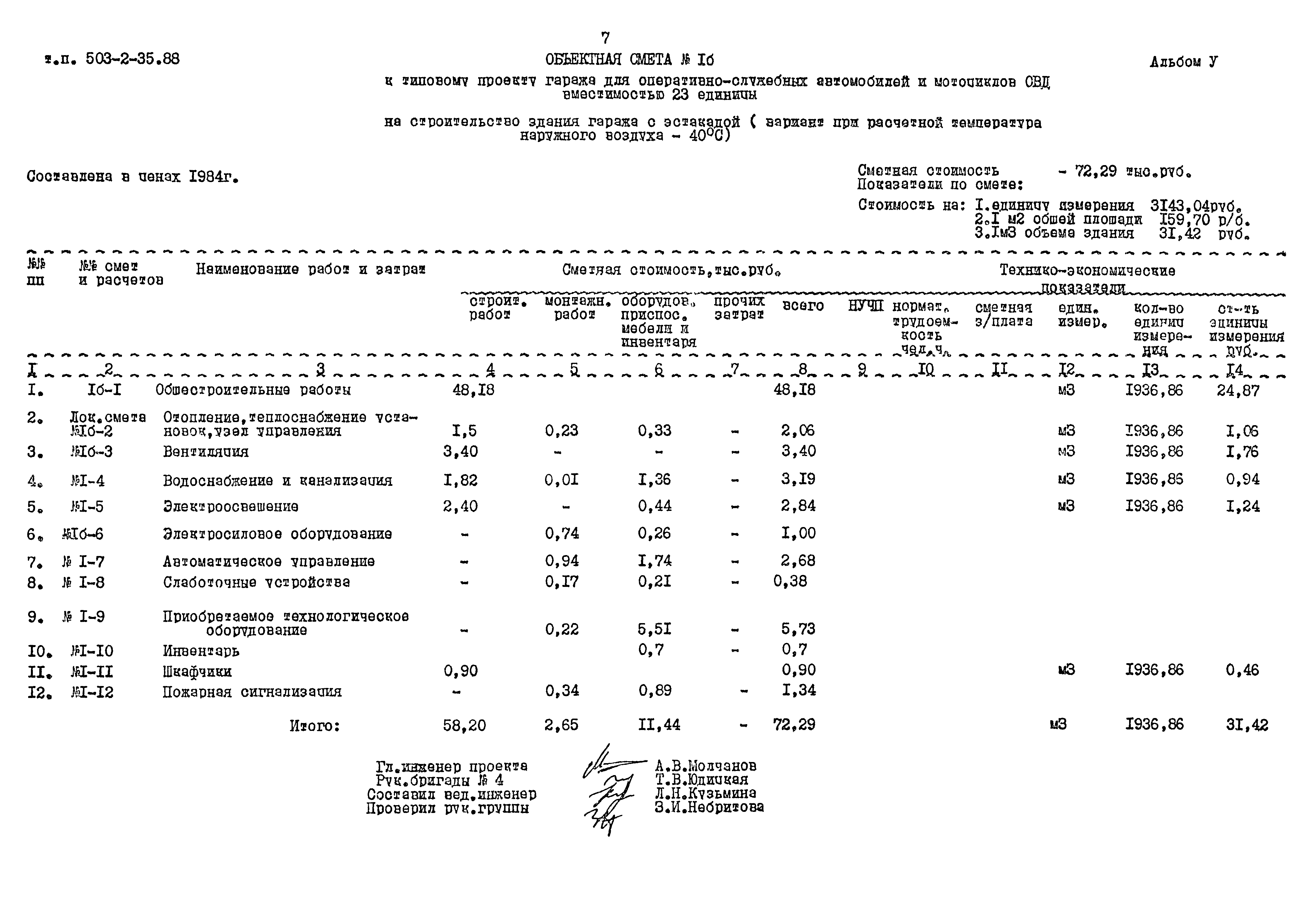 Типовой проект 503-2-35.88