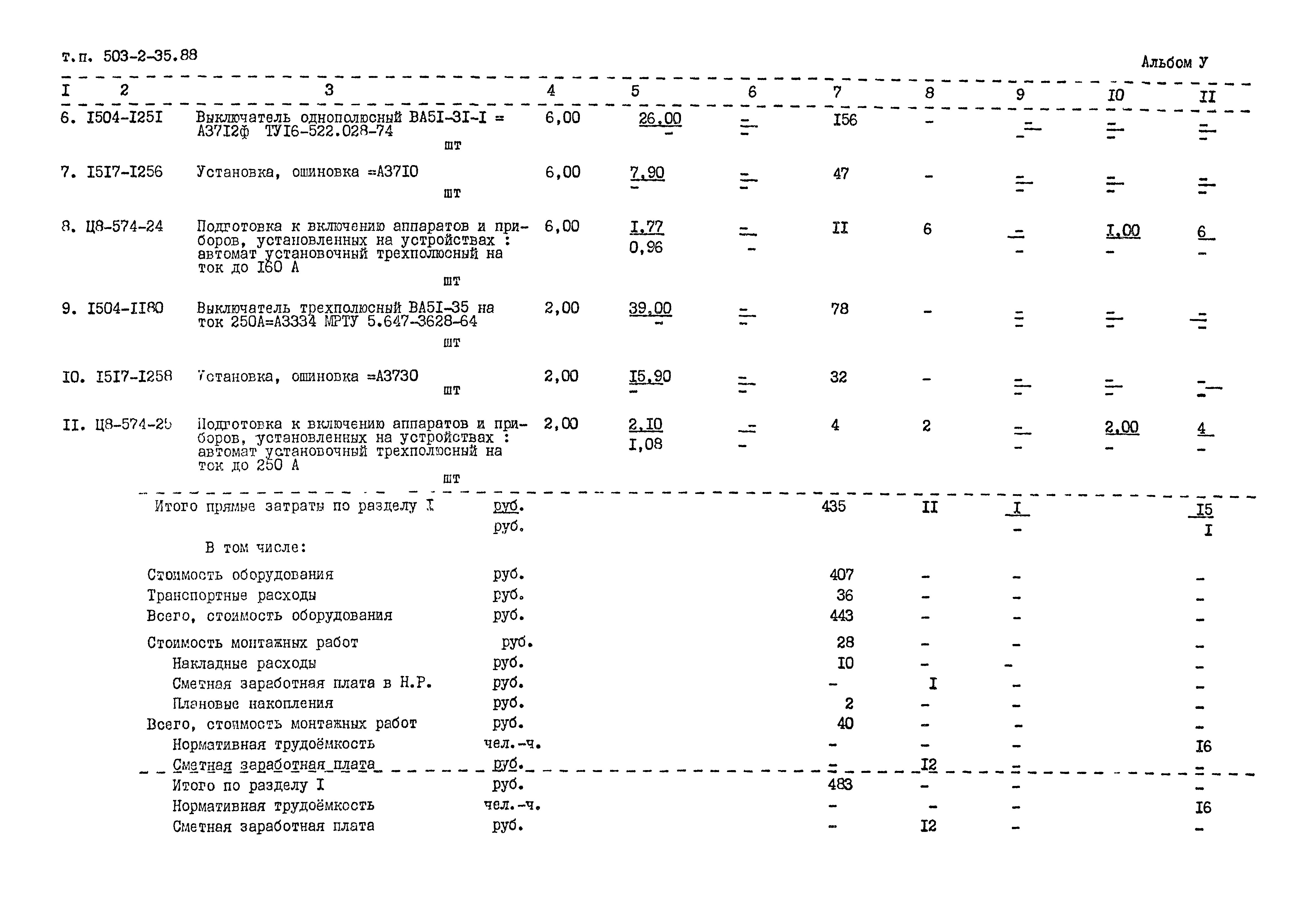 Типовой проект 503-2-35.88