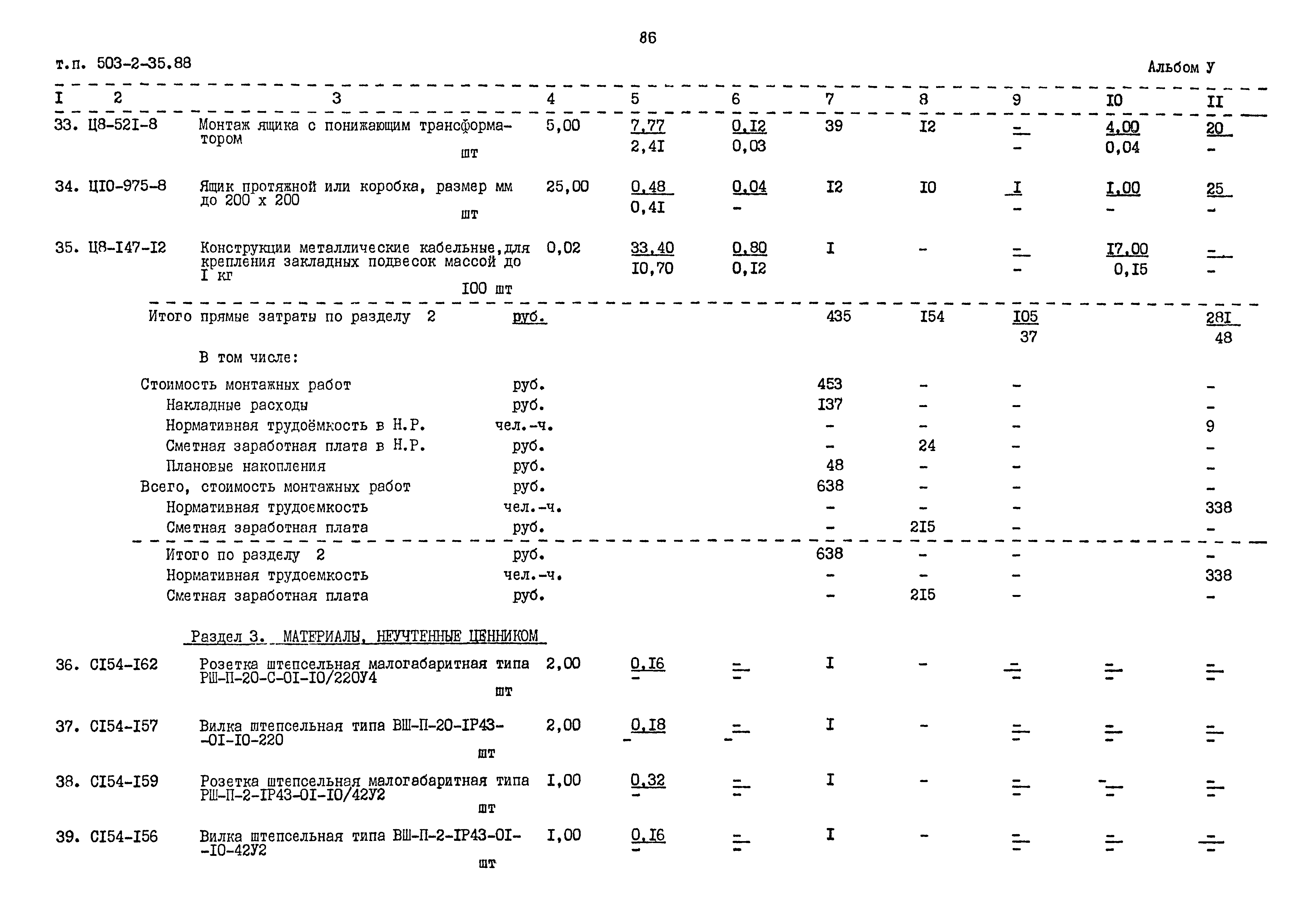 Типовой проект 503-2-35.88