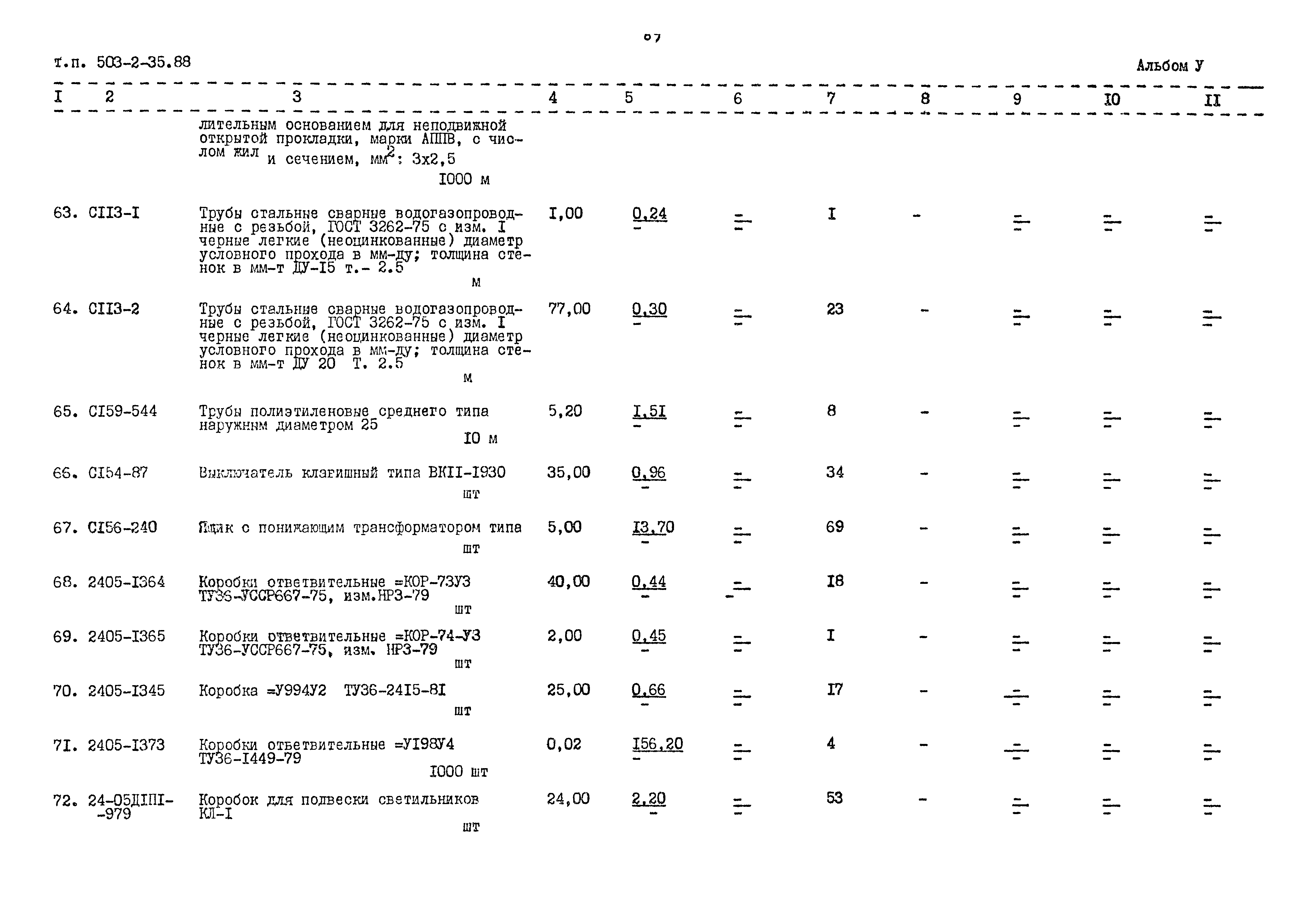 Типовой проект 503-2-35.88