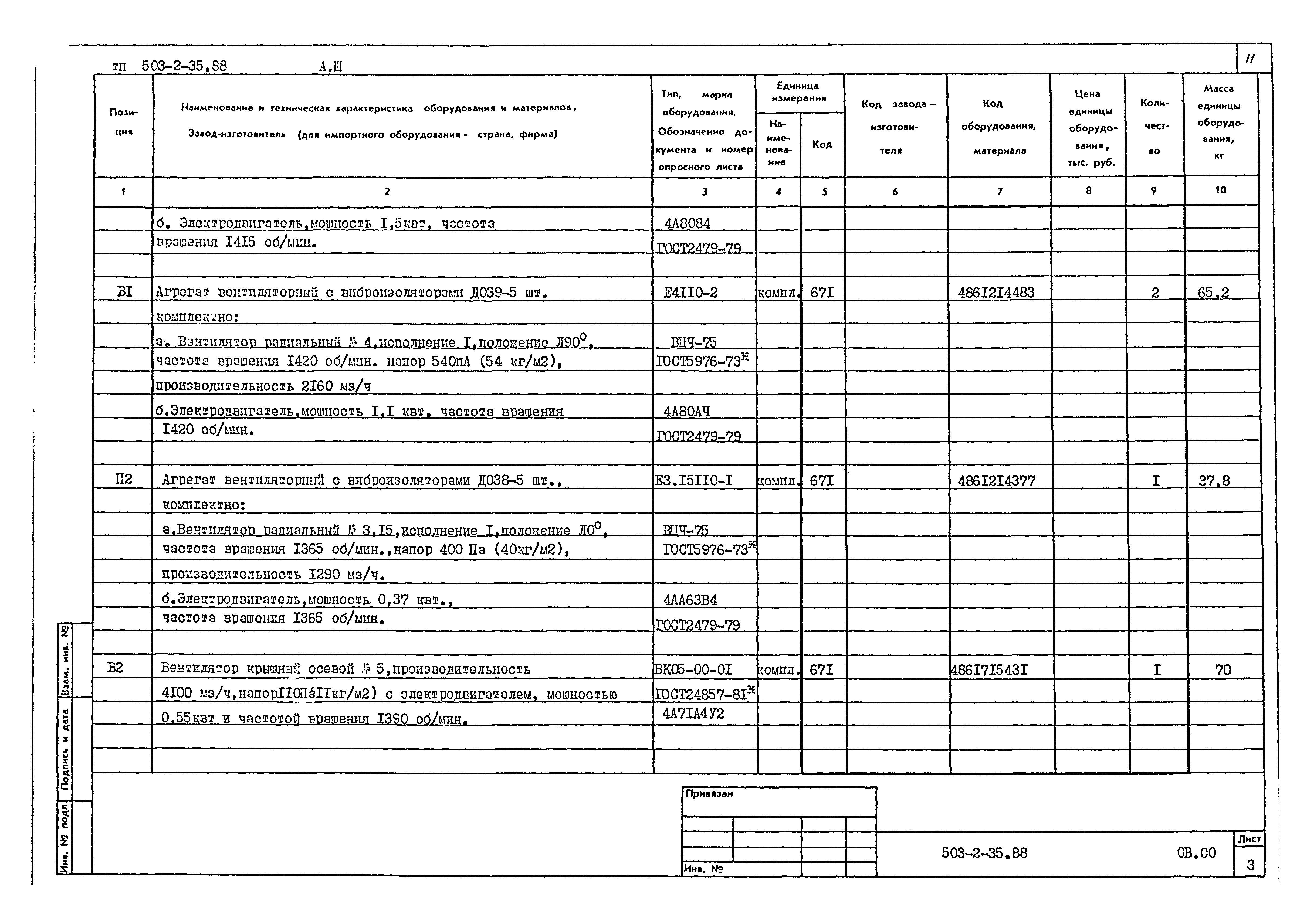 Типовой проект 503-2-35.88