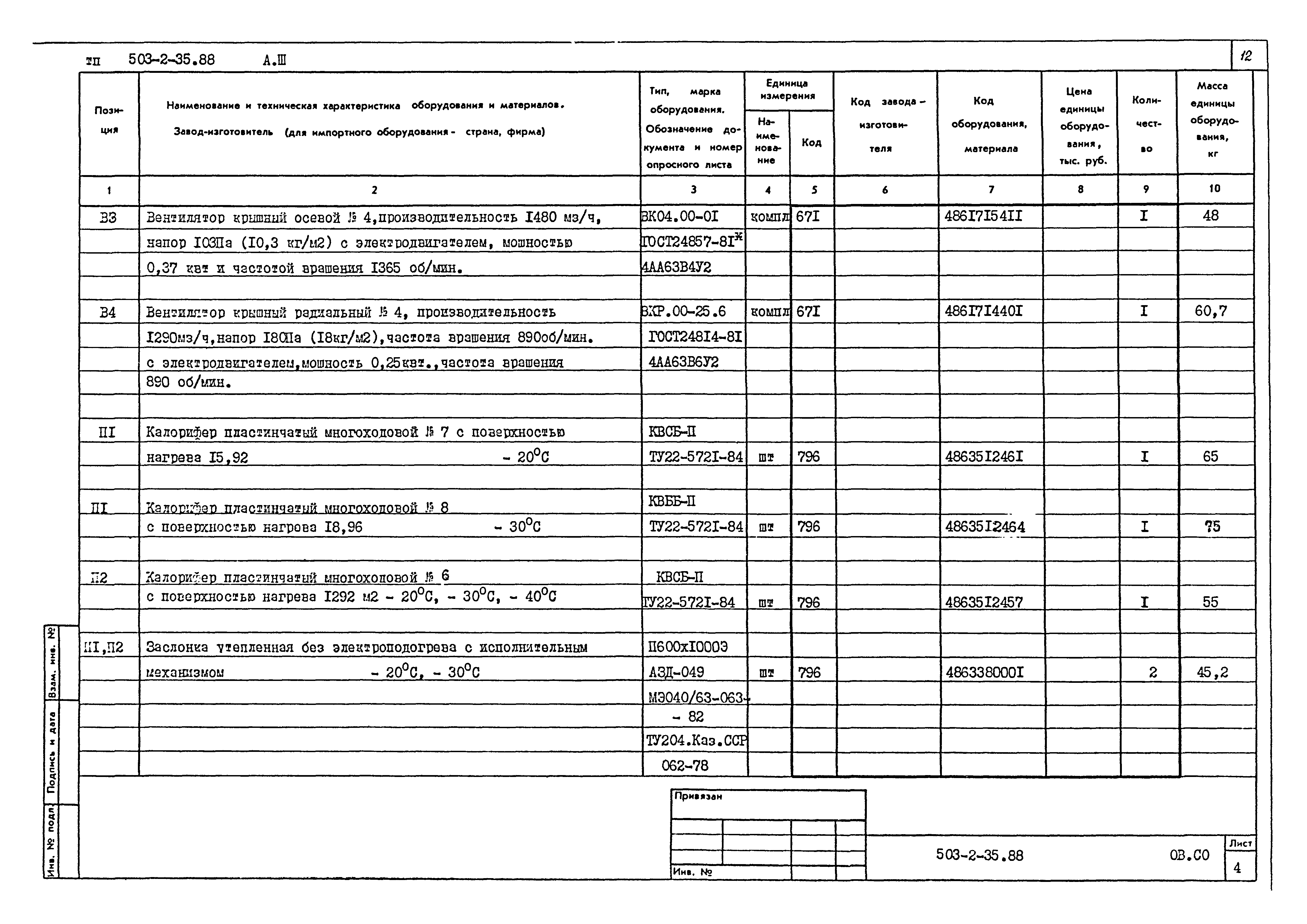 Типовой проект 503-2-35.88