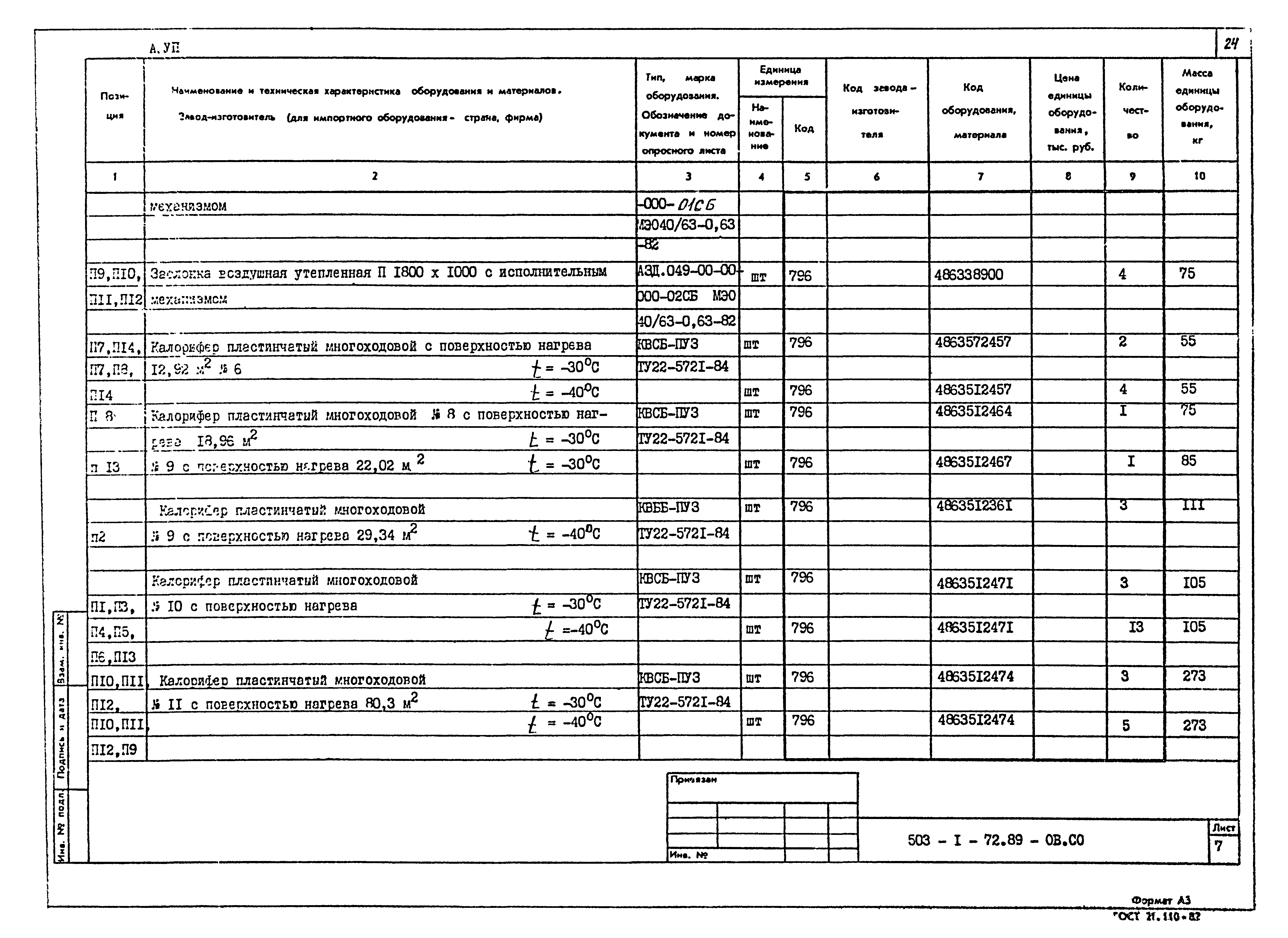 Типовой проект 503-1-72.89