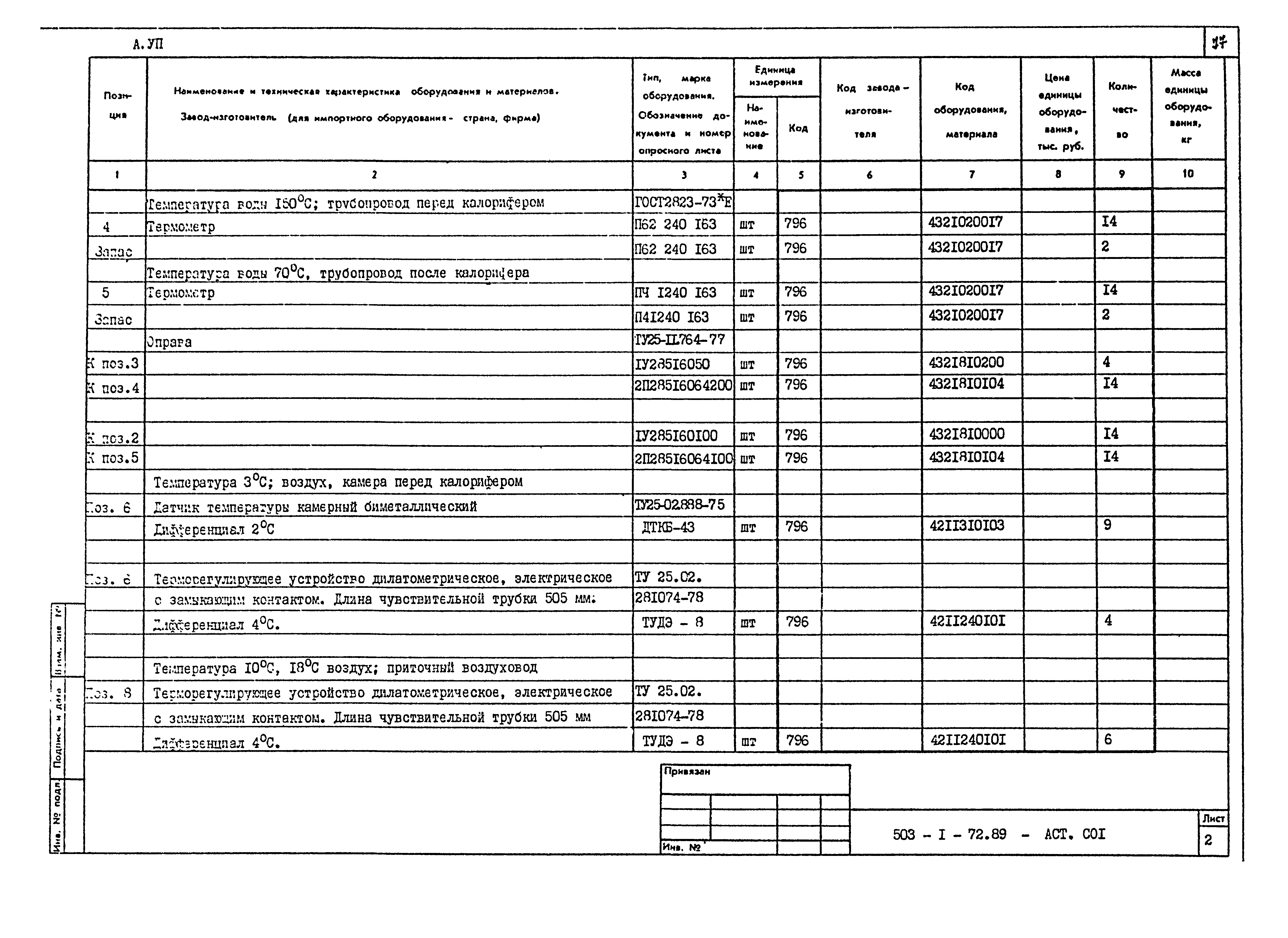 Типовой проект 503-1-72.89